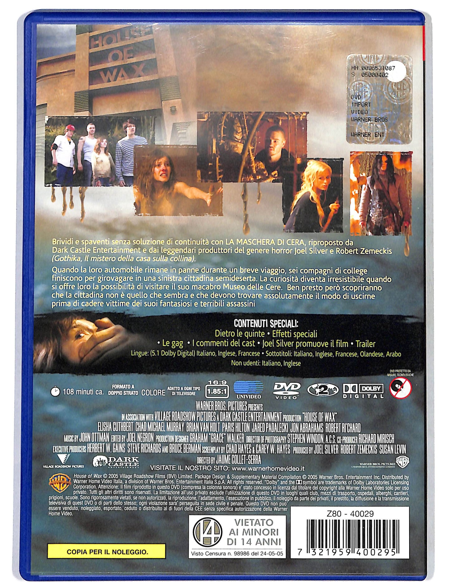 EBOND La maschera di cera NOLEGGIO DVD DB769324