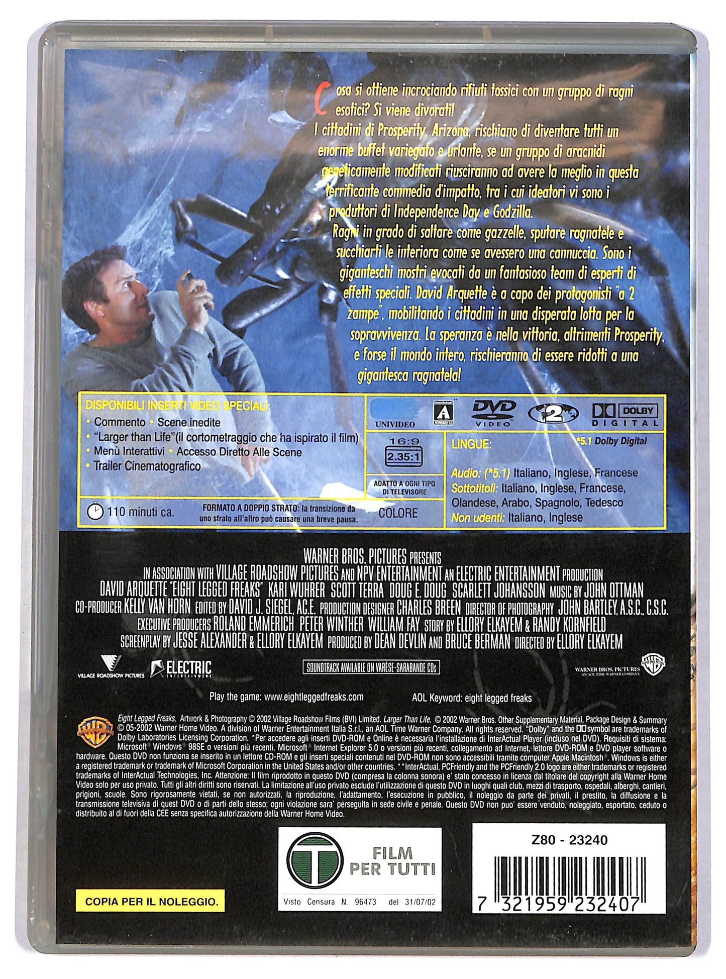 EBOND arac attack mostri a otto zampe NOLEGGIO DVD DB770312