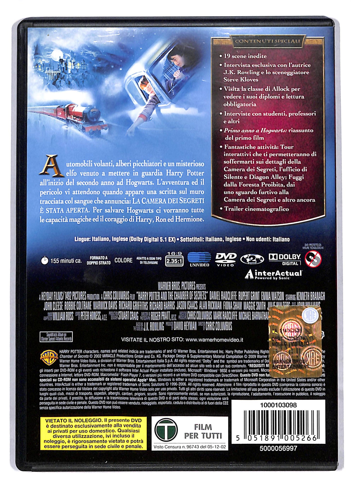 EBOND Harry Potter E La Camera Dei Segreti EDIZIONE SPECIALE DVD DB770359