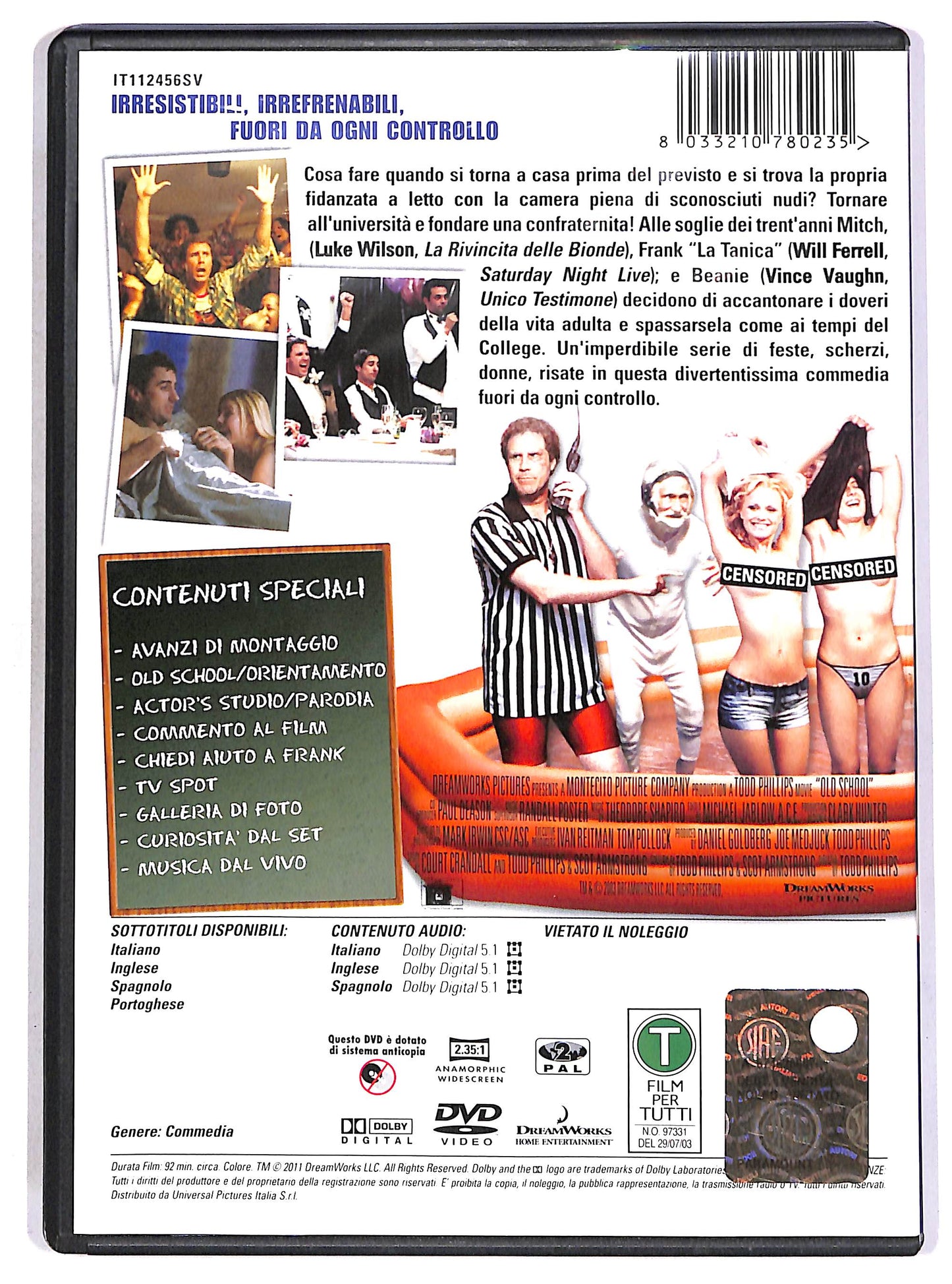 EBOND Old School - Unrated DVD DB770361