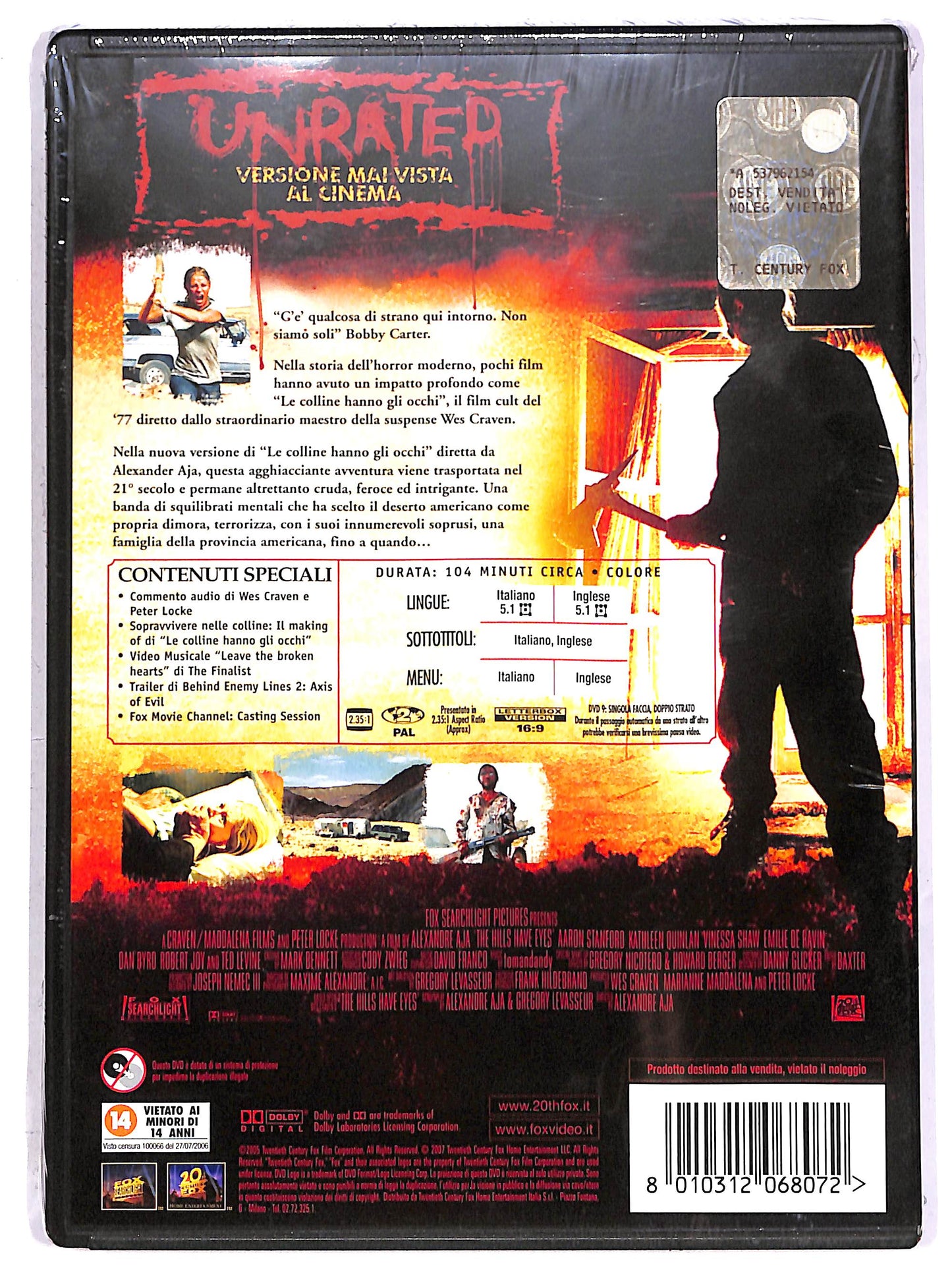 EBOND Le colline hanno gli occhi (Unrated) DVD DB770808