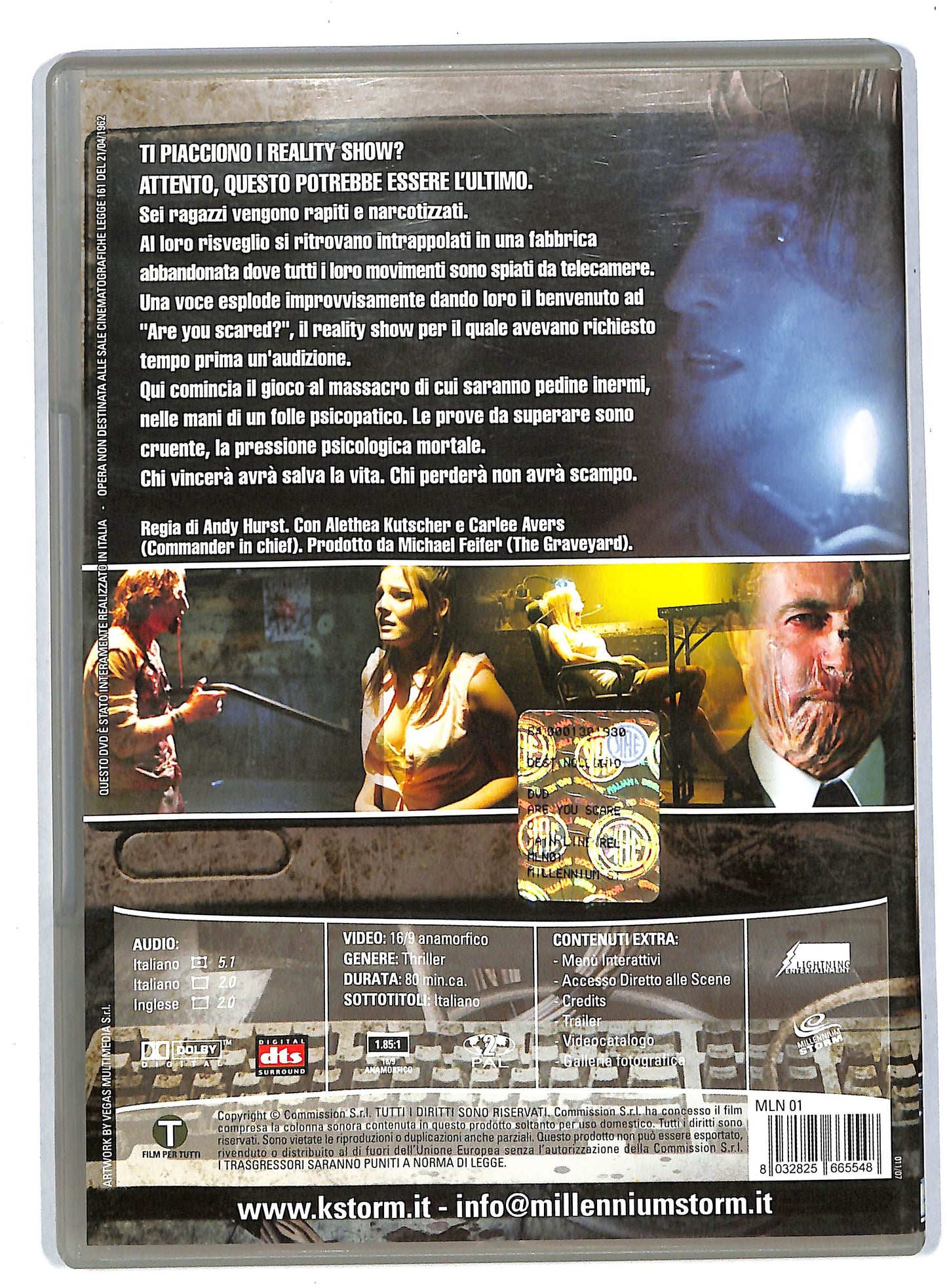 EBOND Are you scared EDITORIALE DVD DB770820