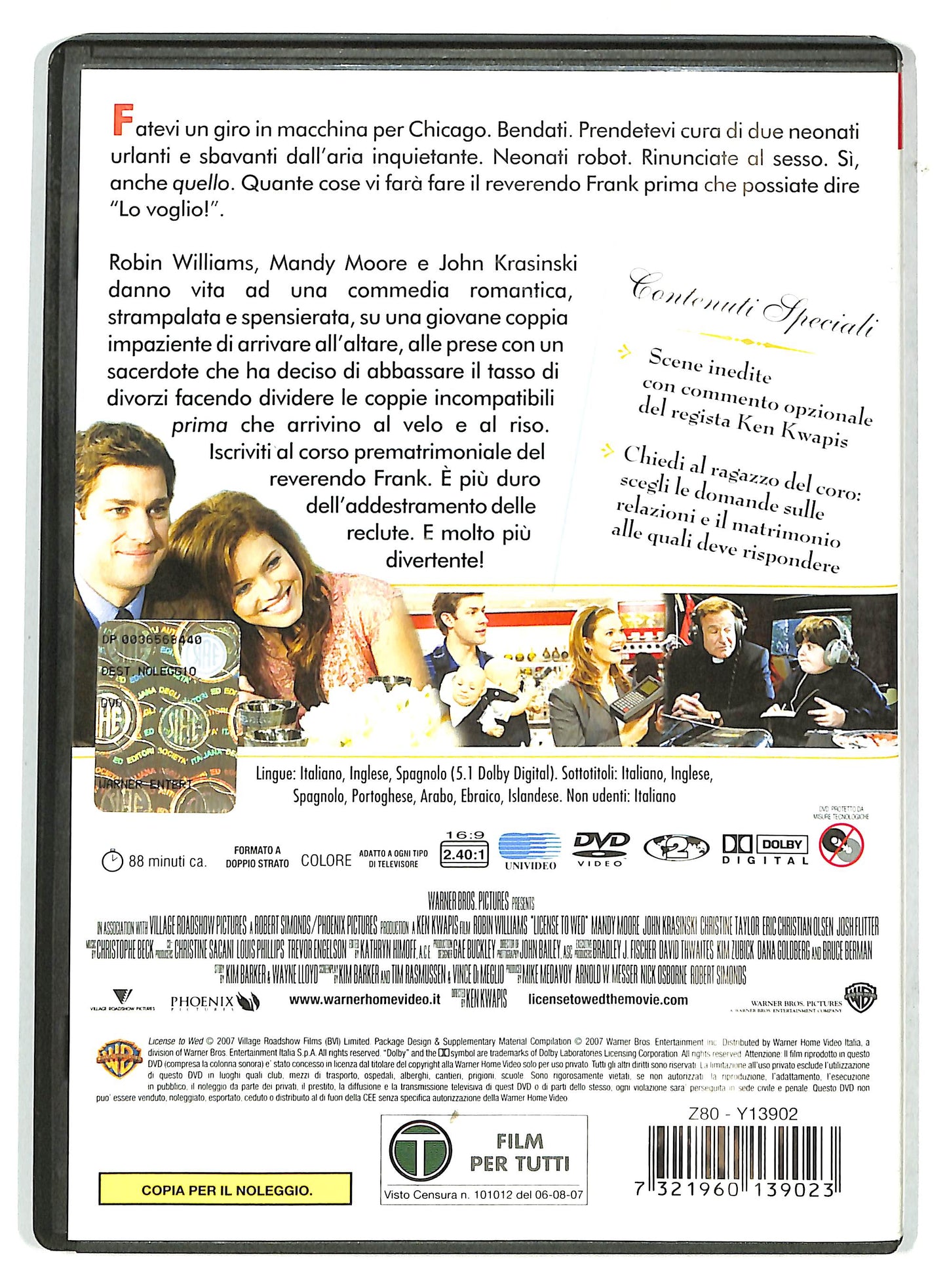 EBOND Licenza Di Matrimonio Con Robin Williams Ex Noleggio NOLEGGIO DVD DB771513
