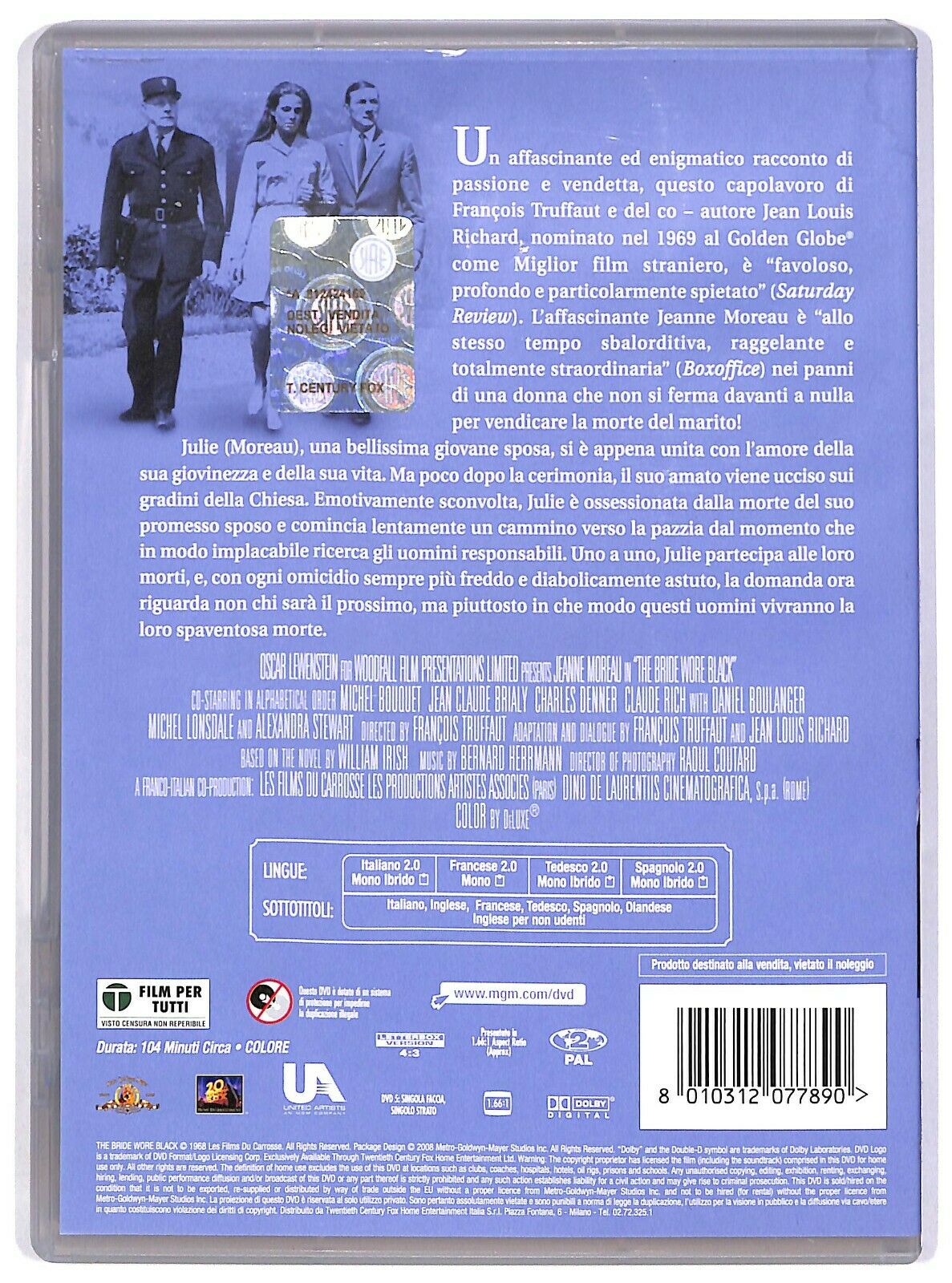 EBOND La Sposa In Nero Di Francois Truffaut DVD DB771707
