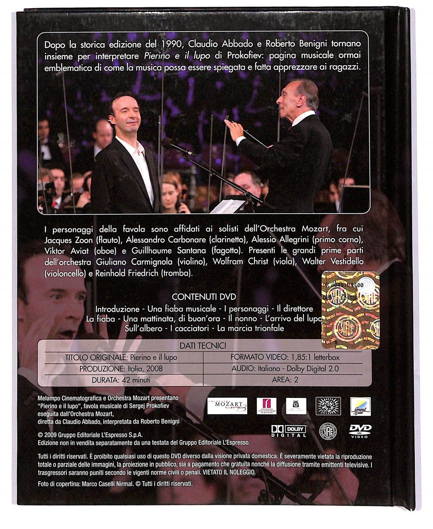 EBOND Benigni - Pierino e il Lupo DIGIBOOK EDITORIALE DVD DB771749