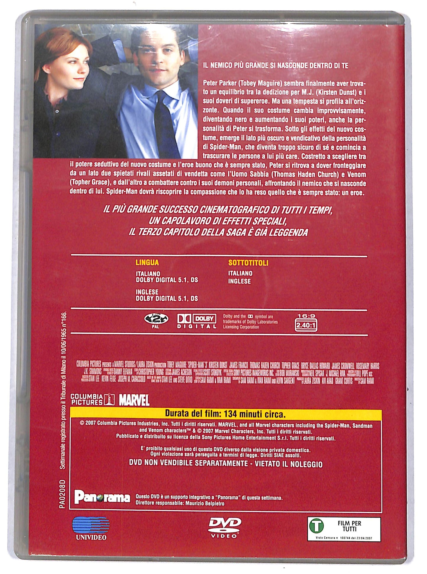 EBOND Spider-Man 3 EDITORIALE DVD DB771957