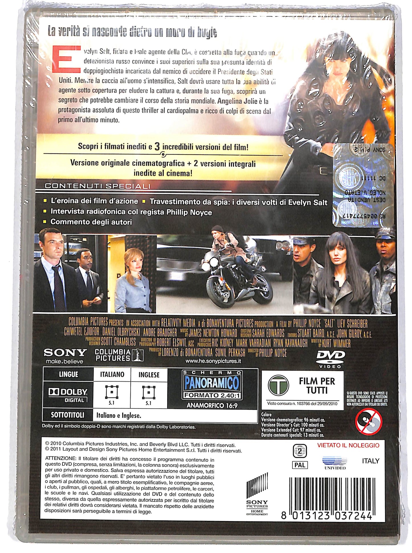 EBOND Salt (film) Extended Cut Deluxe Edition NOLEGGIO DVD DB772118