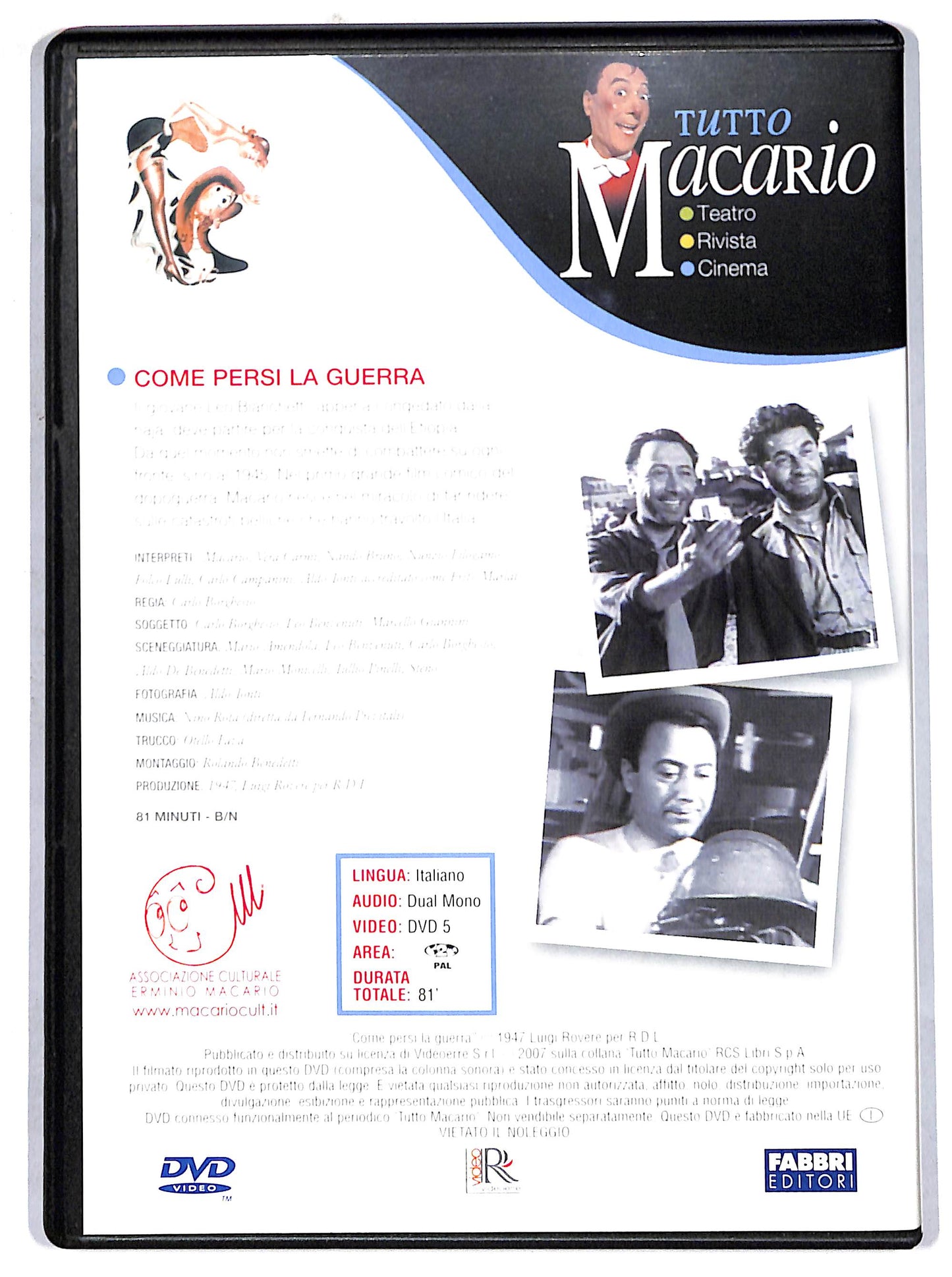 EBOND tutto macario - Come persi la guerra EDITORIALE DVD DB772336