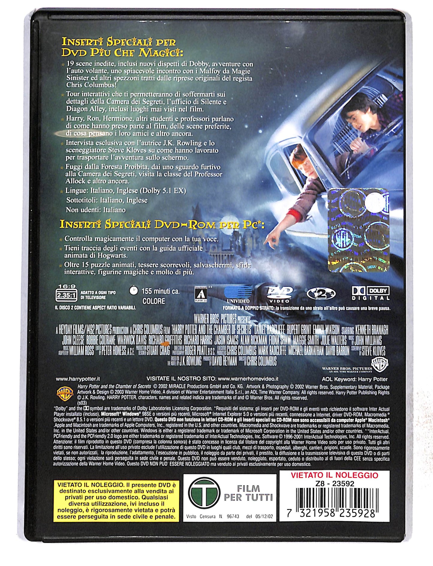 EBOND Harry Potter e la camera dei segreti EDIZIONE SPECIALE DVD DB772806