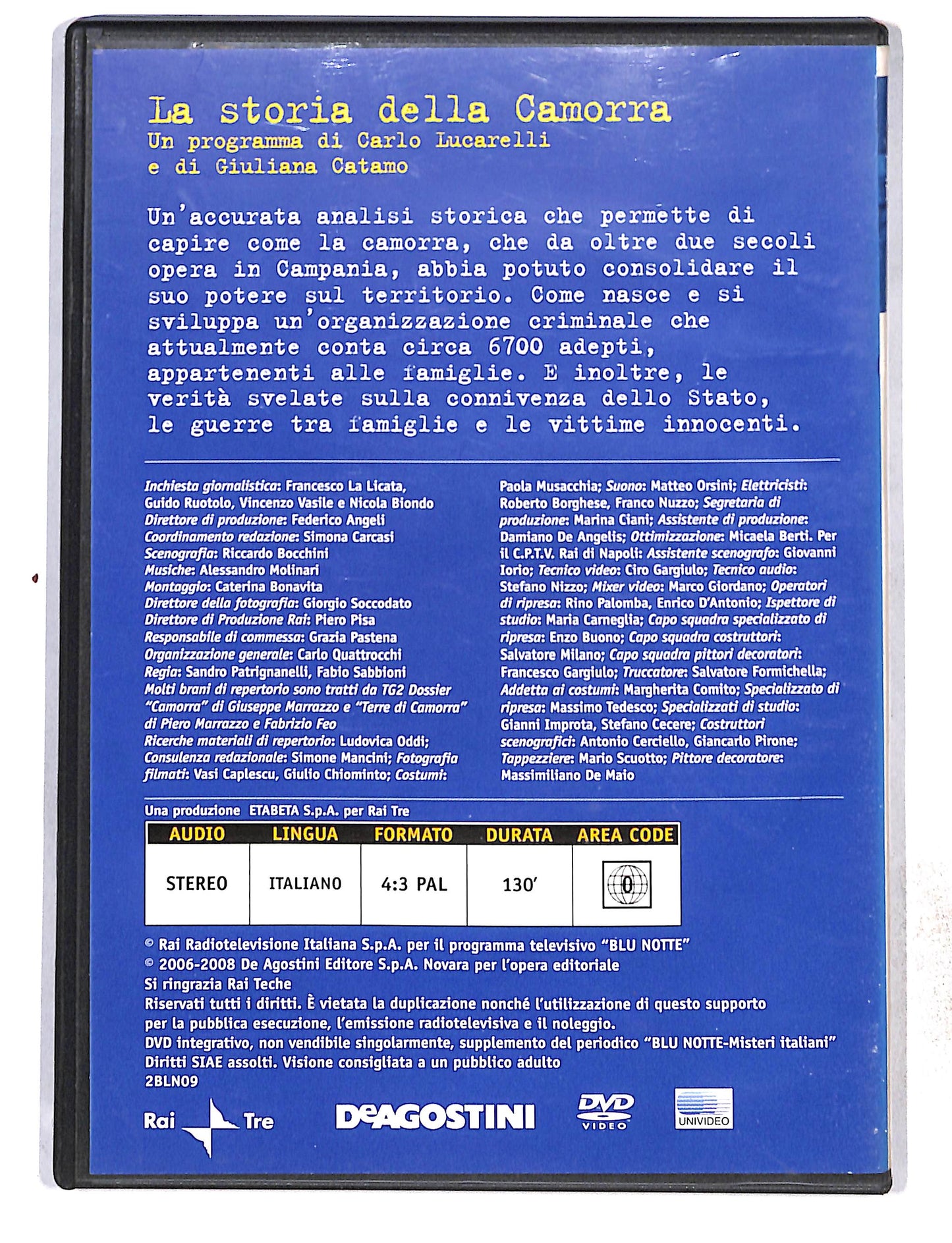 EBOND Blu Notte Vol.9 la storia della camorra EDITORIALE DVD DB772812
