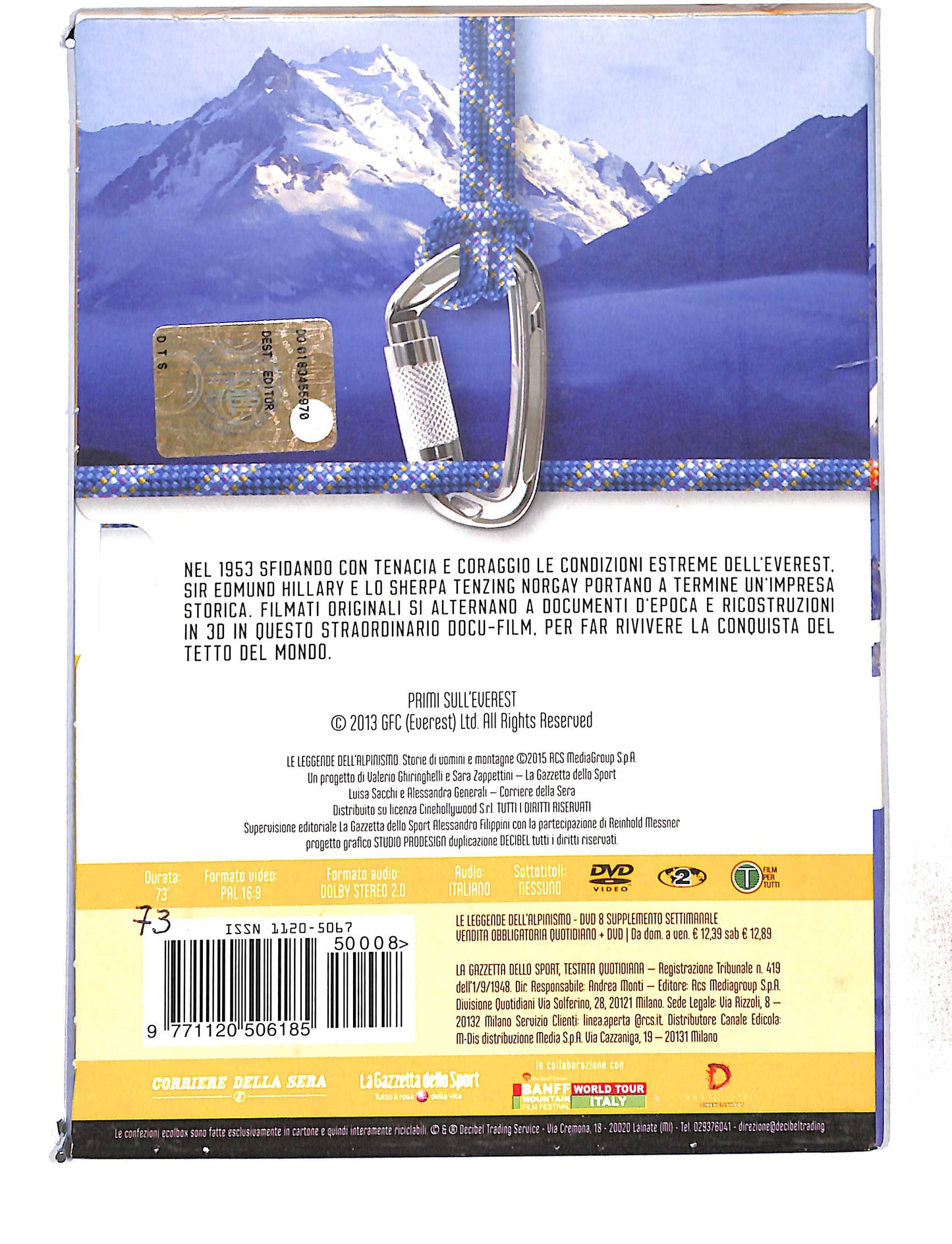 EBOND Le Leggende Dell'Alpinismo vol.8 Primi sull'Everest DVD DB772827