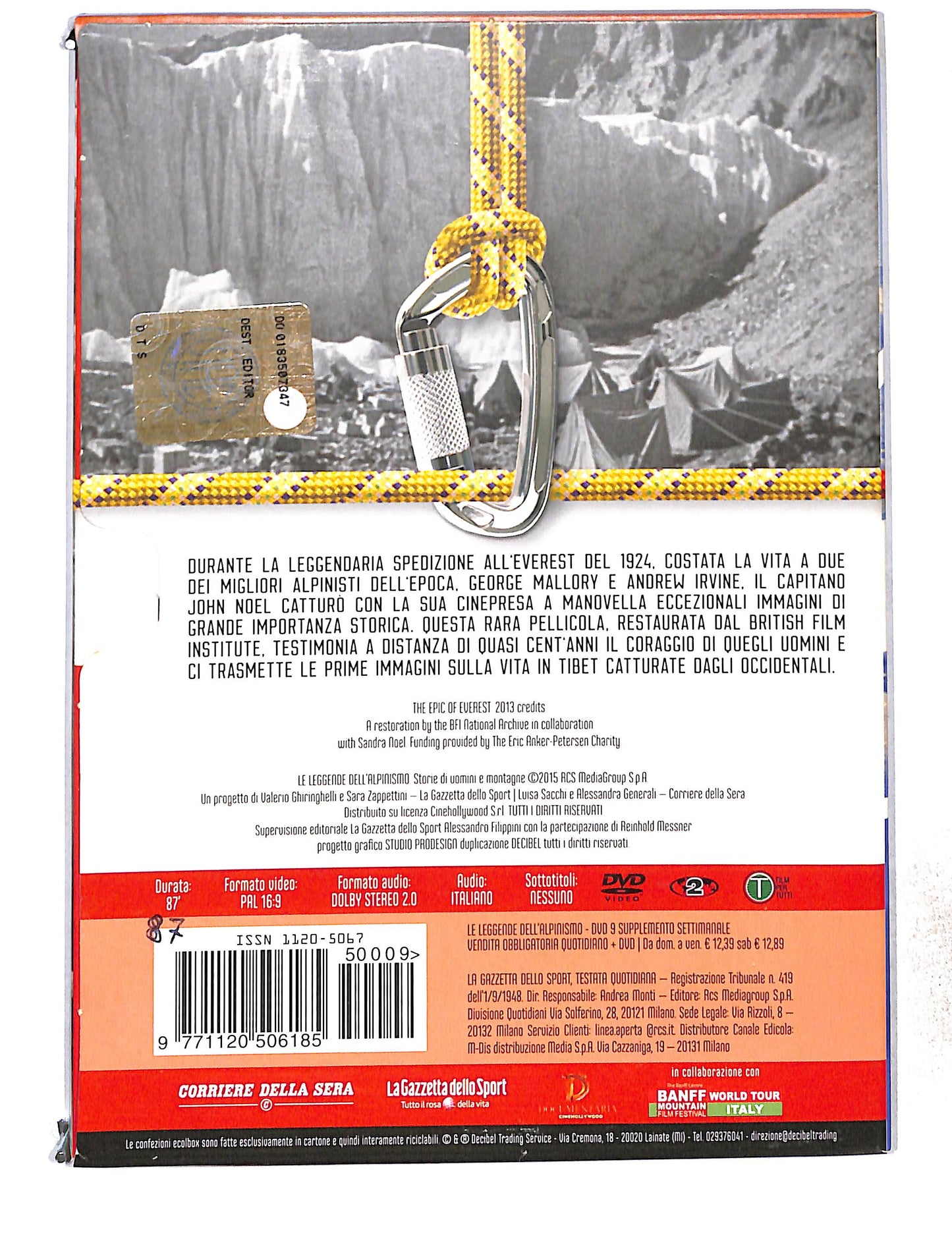 EBOND Le Leggende Dell'Alpinismo vol.9 the Epic of Everest DVD DB772828