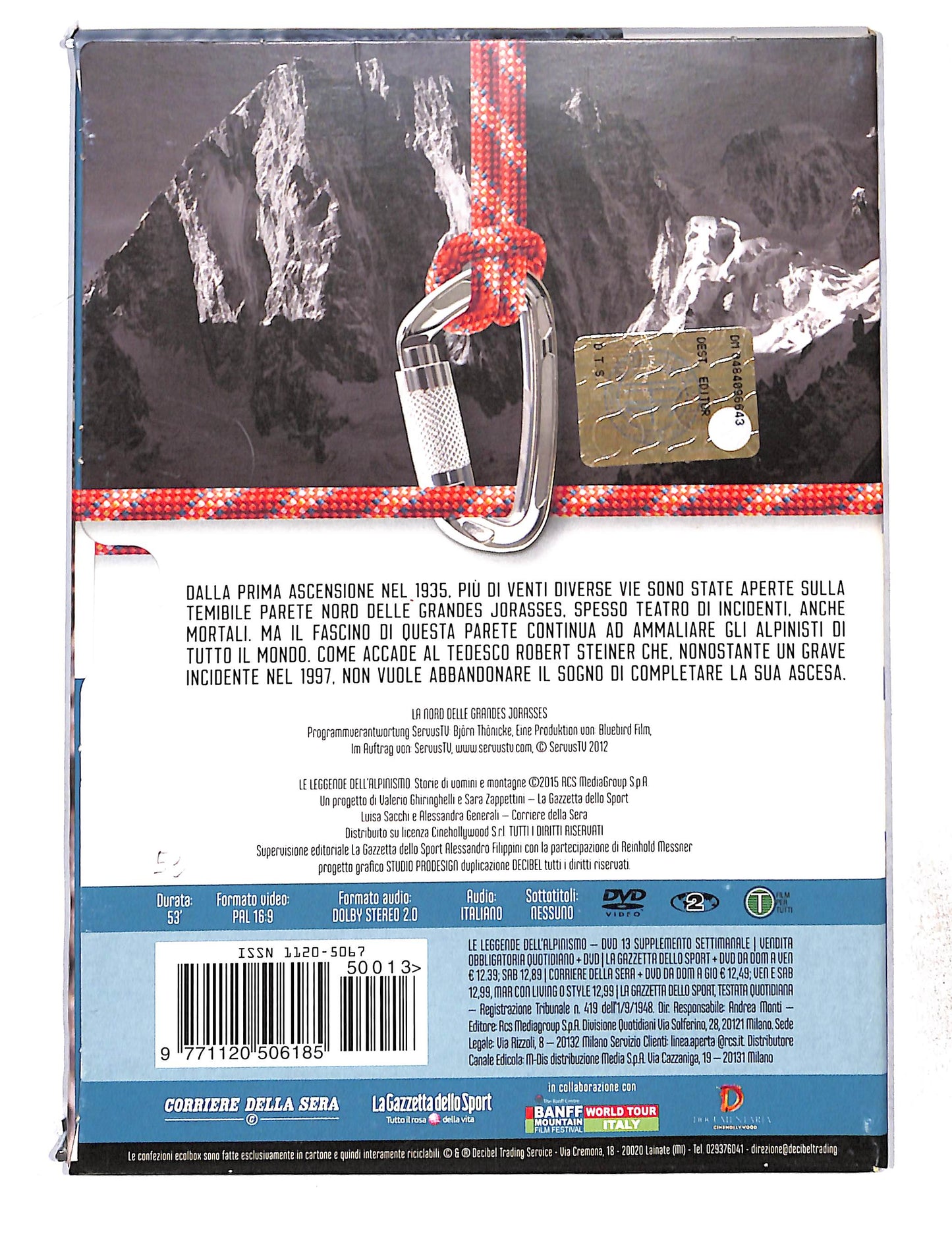 EBOND Le Leggende Dell'Alpinismo Vol.13 La Nord delle Grandes DVD DB772832