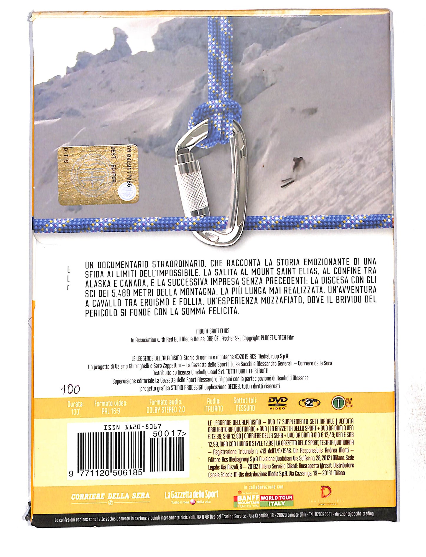 EBOND Le Leggende Dell'Alpinismo vol.17 Mount Saint Elias DVD DB772835