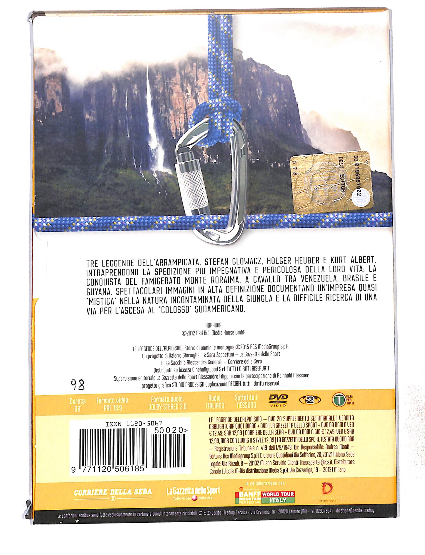 EBOND Le Leggende Dell'Alpinismo Vol.20 Roraima DVD DB772838