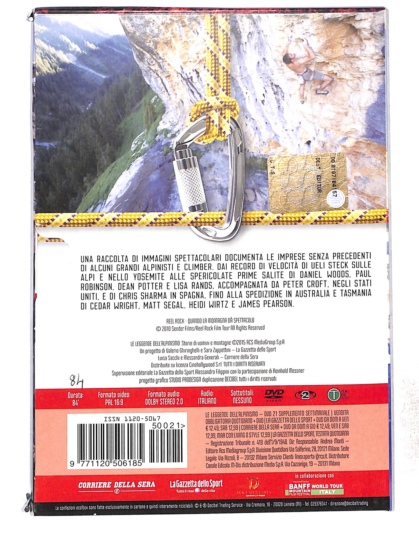 EBOND Le Leggende Dell'Alpinismo Vol.21 Reel Rock DVD DB772839