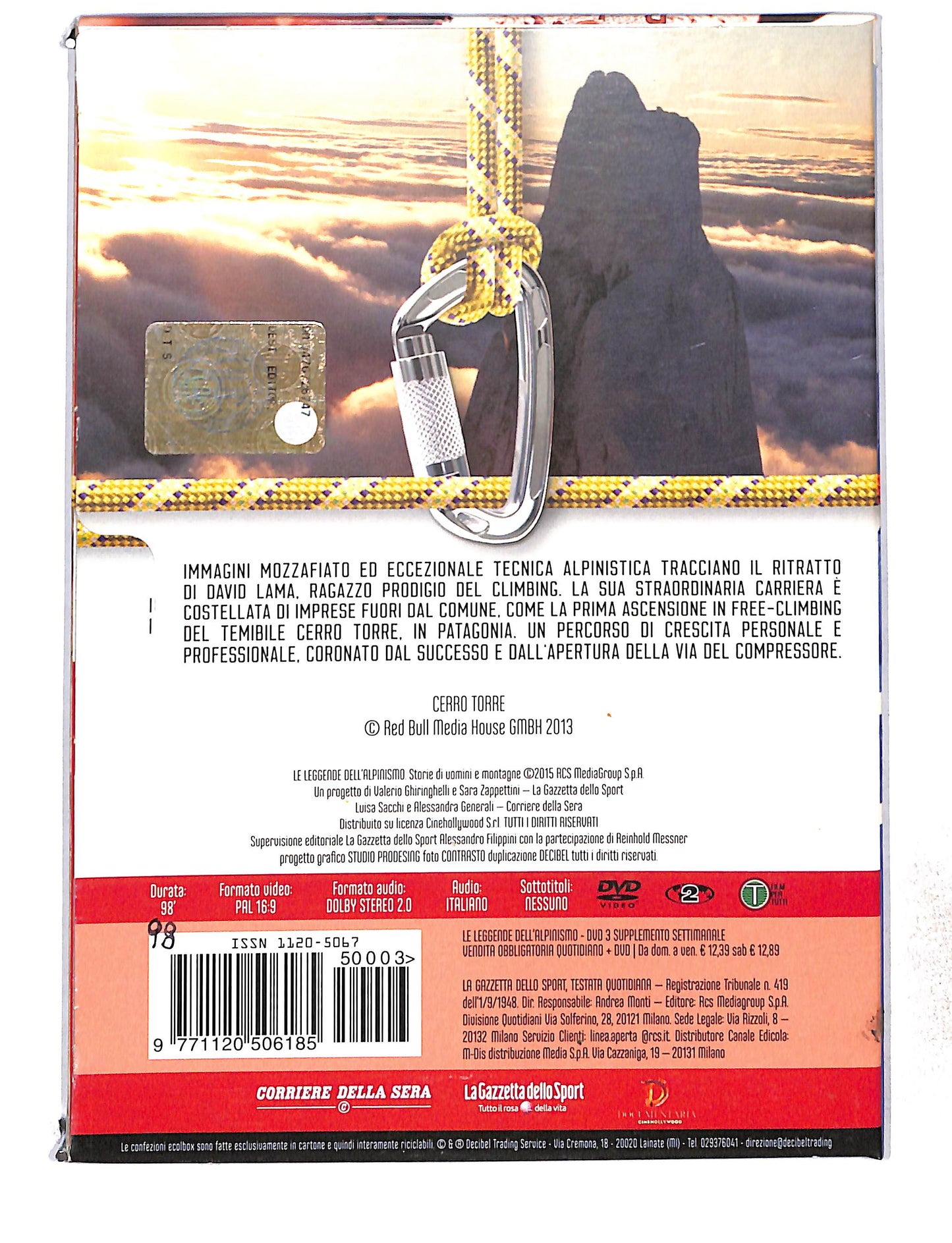 EBOND Le Leggende Dell'Alpinismo Vol.3 Cerro Torre DVD DB772844