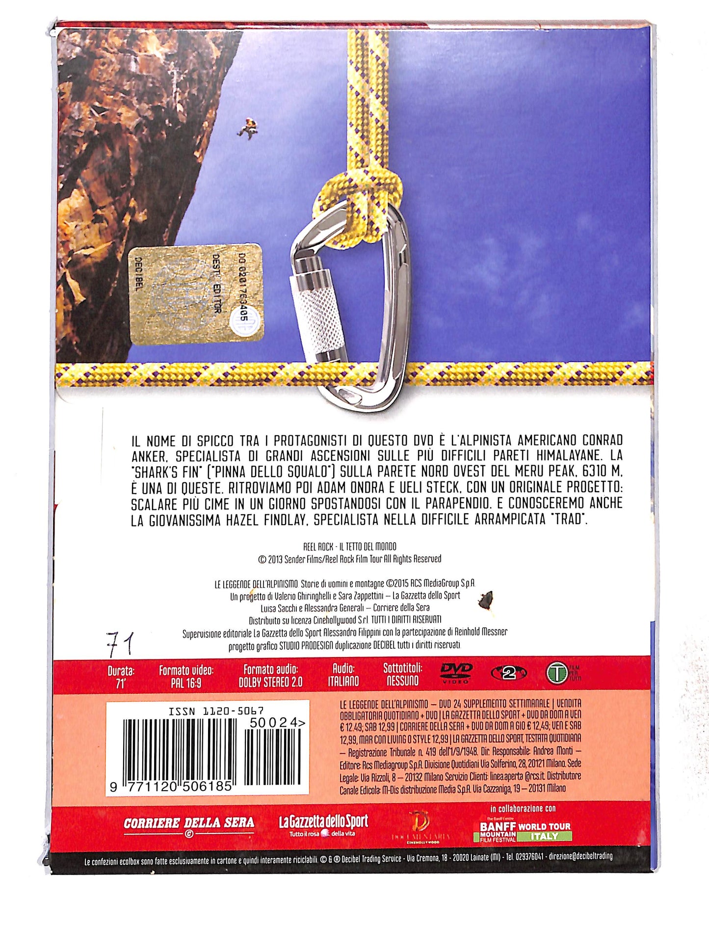 EBOND Le Leggende Dell'Alpinismo Vol.24 Reel Rock DVD DB772850
