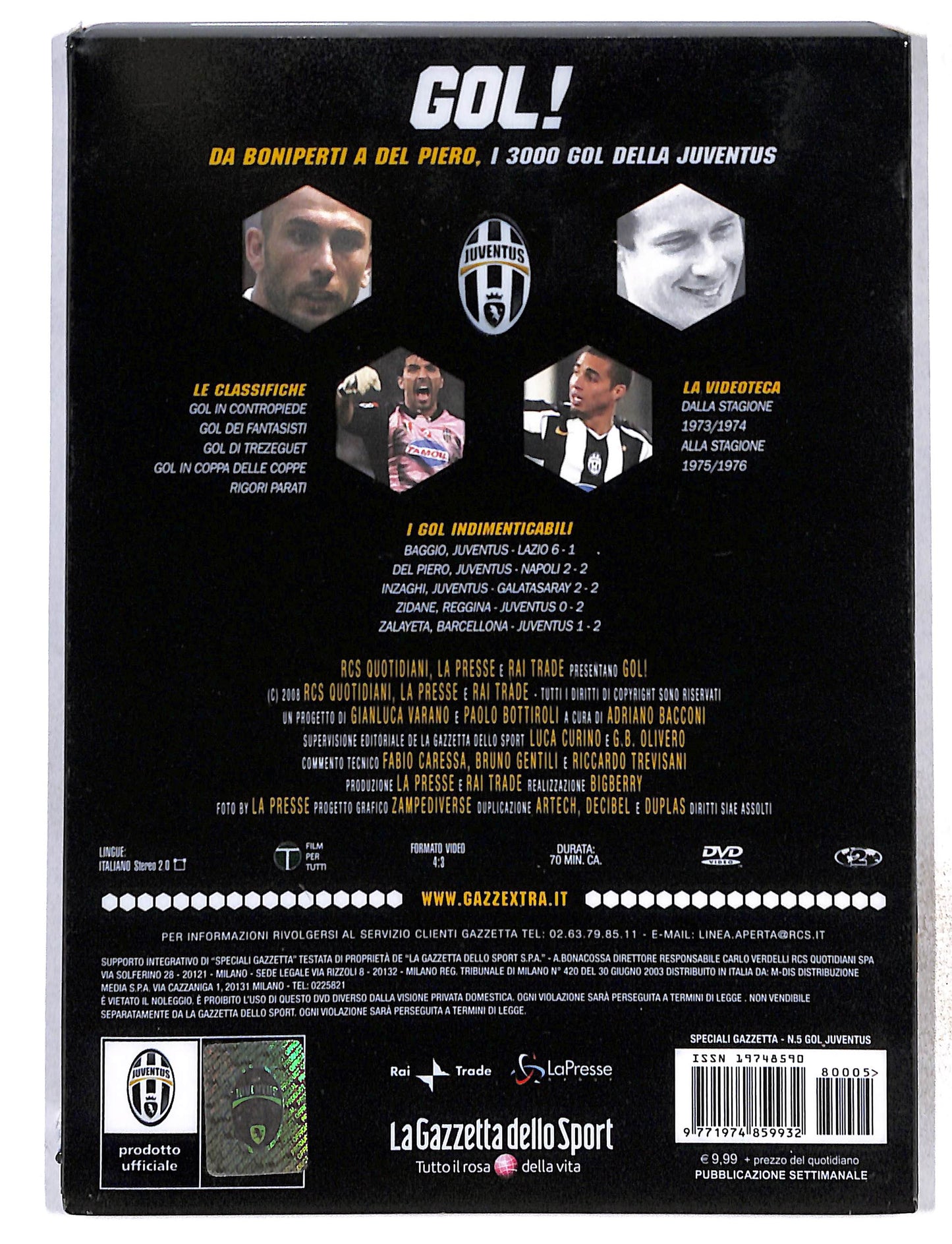 EBOND Gol!Da Boniperti a Del Piero vol.5 EDITORIALE DVD DB772853