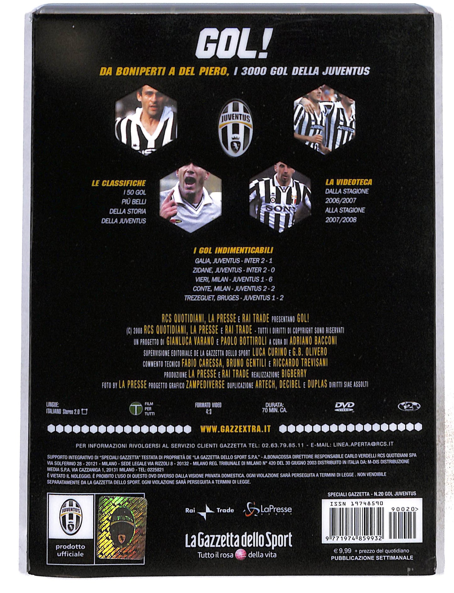 EBOND Gol!Da Boniperti a Del Piero vol.20 EDITORIALE DVD DB772857