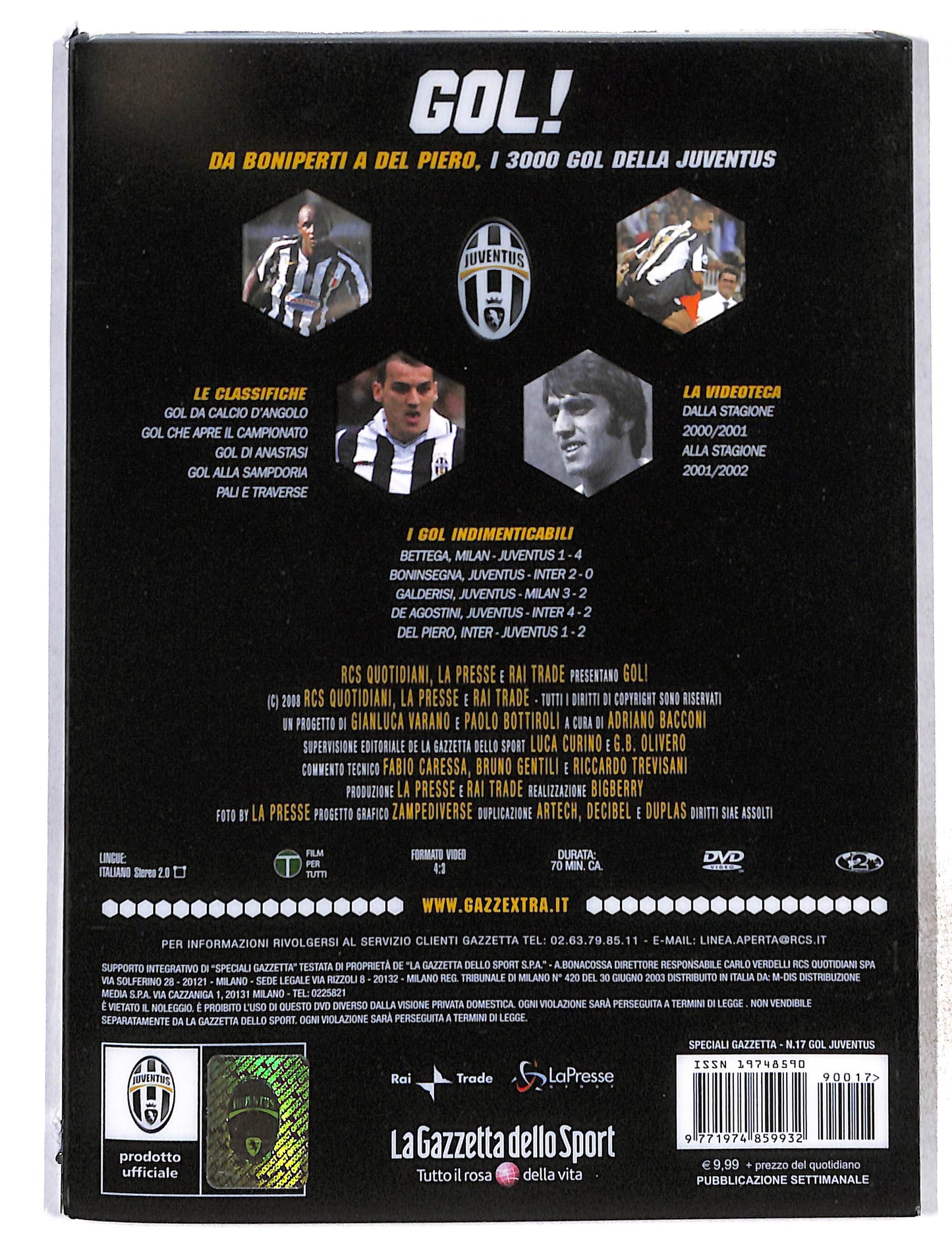 EBOND Gol!Da Boniperti a Del Piero vol.17 EDITORIALE DVD DB772859