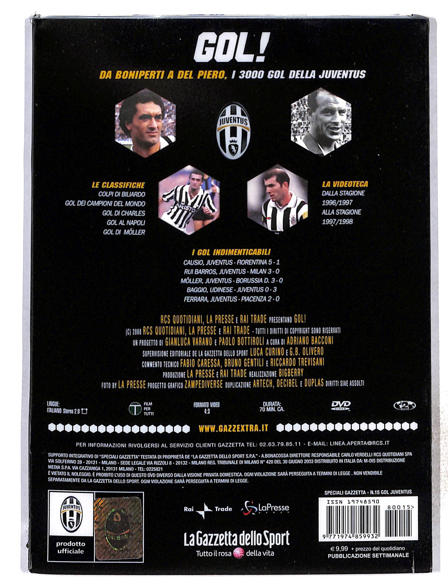EBOND Gol!Da Boniperti a Del Piero vol.15 EDITORIALE DVD DB772860