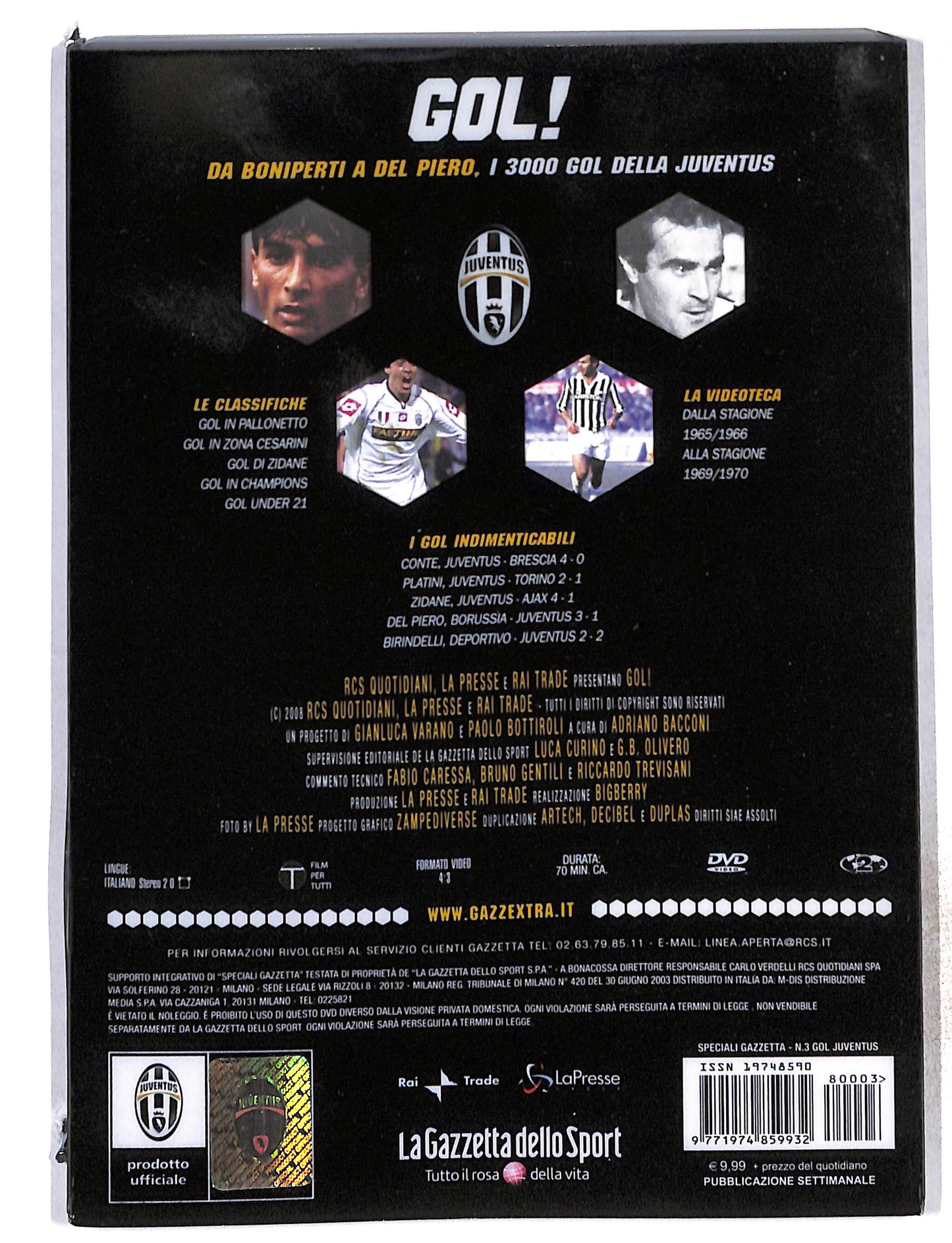 EBOND Gol!Da Boniperti a Del Piero vol.3 EDITORIALE DVD DB772863