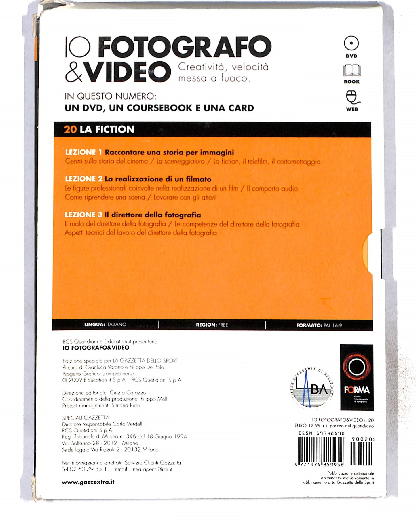 EBOND Io Fotografo e Video vol.20 la fiction + libro DVD DB772865