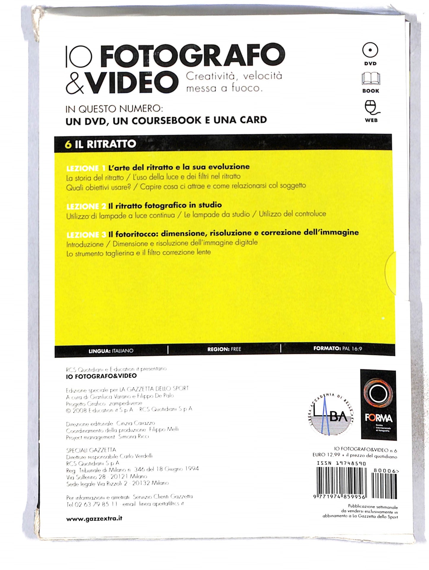 EBOND Io Fotografo & Video vol.6 Il ritratto +EDITORIALE DVD DB772866