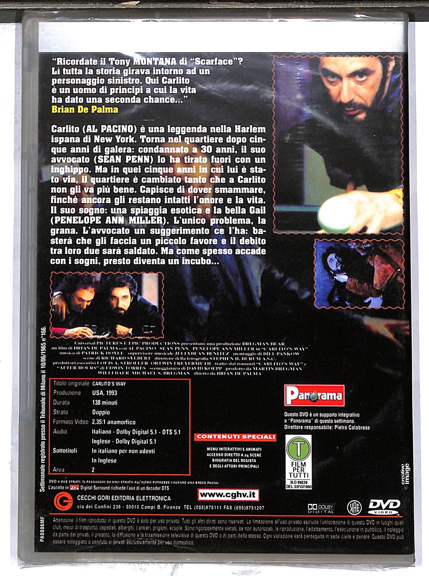 EBOND carlito's way EDITORIALE DVD DB773009