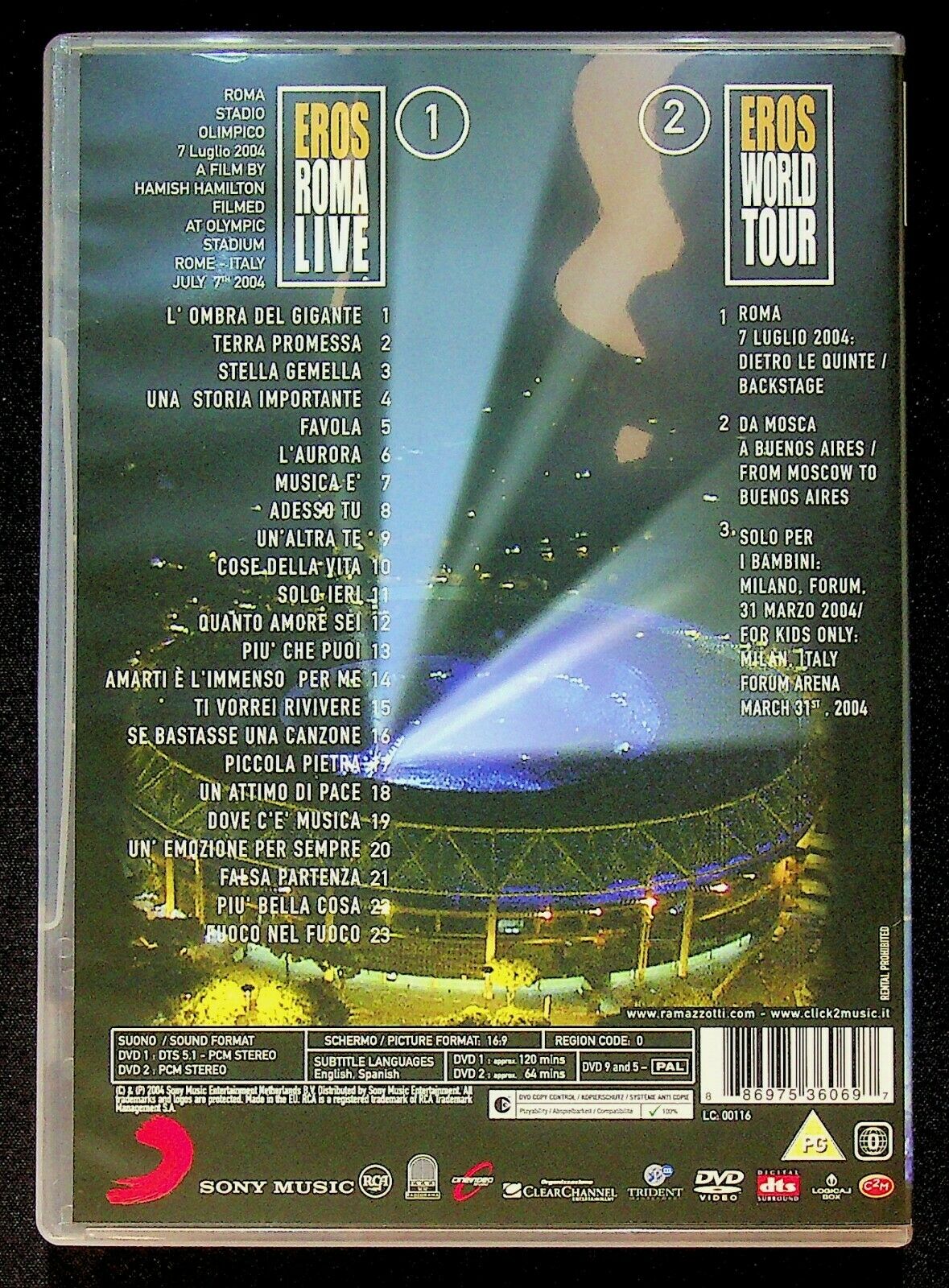 EBOND Eros Ramazzotti - Eros Roma Live D237013 DVD DB773213