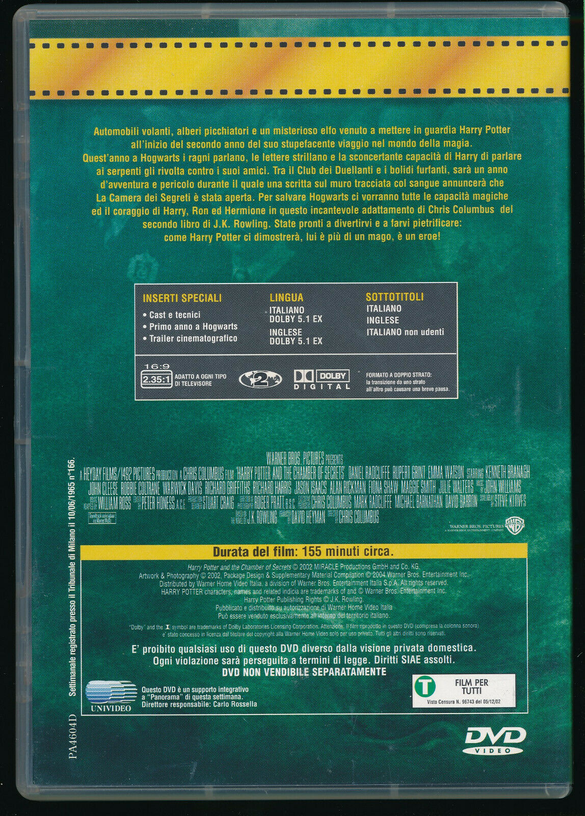 EBOND Harry Potter E La Camera Dei Segreti  Editoriale DVD DB773229