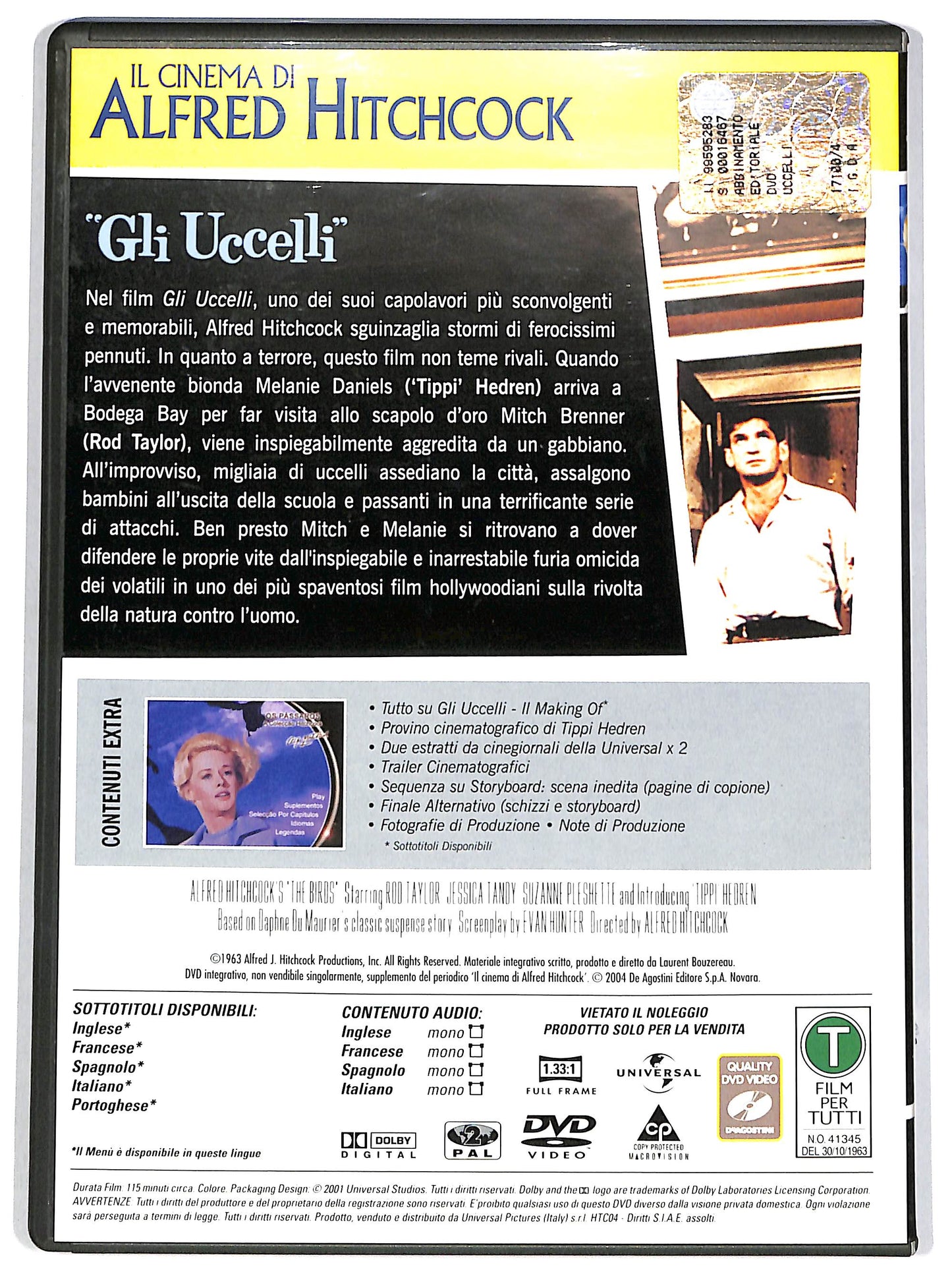 EBOND Gli uccelli EDITORIALE (Il Cinema di Alfred Hitchcock) DVD DB773243