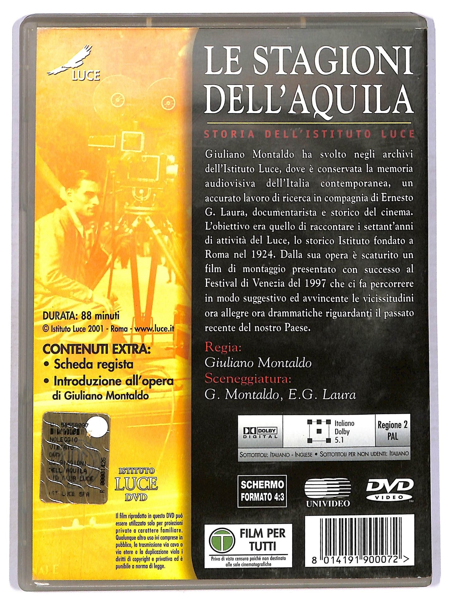 EBOND Le stagioni dell'aquila - Storia dell'istituto Luce DVD DB773347