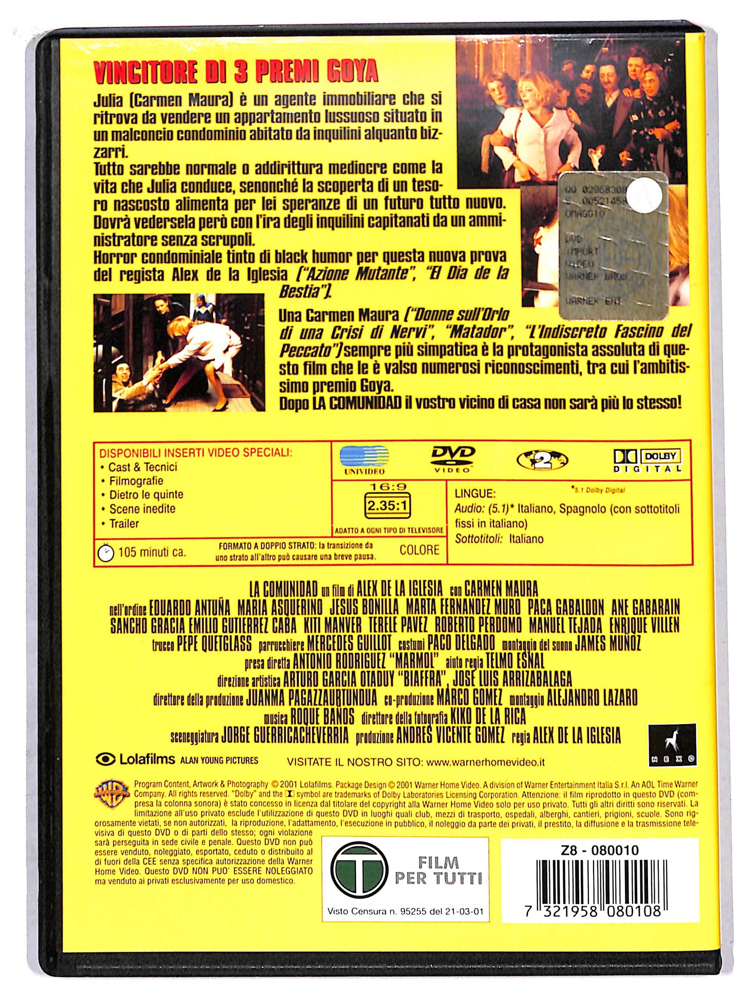 EBOND La comunidad - intrigo all'ultimo piano DVD DB773361