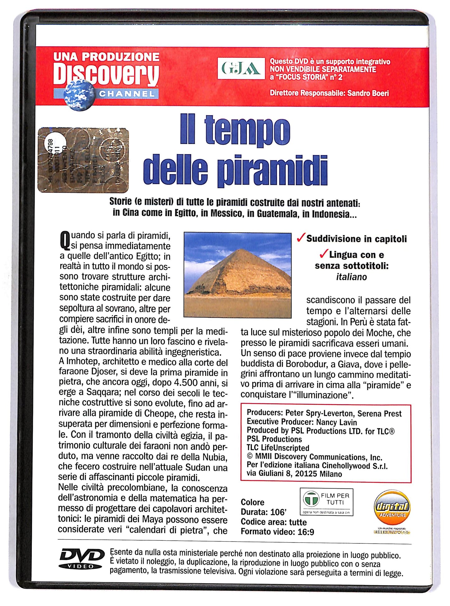 EBOND Focus Storia - Il tempo delle piramidi EDITORIALE DVD DB773453