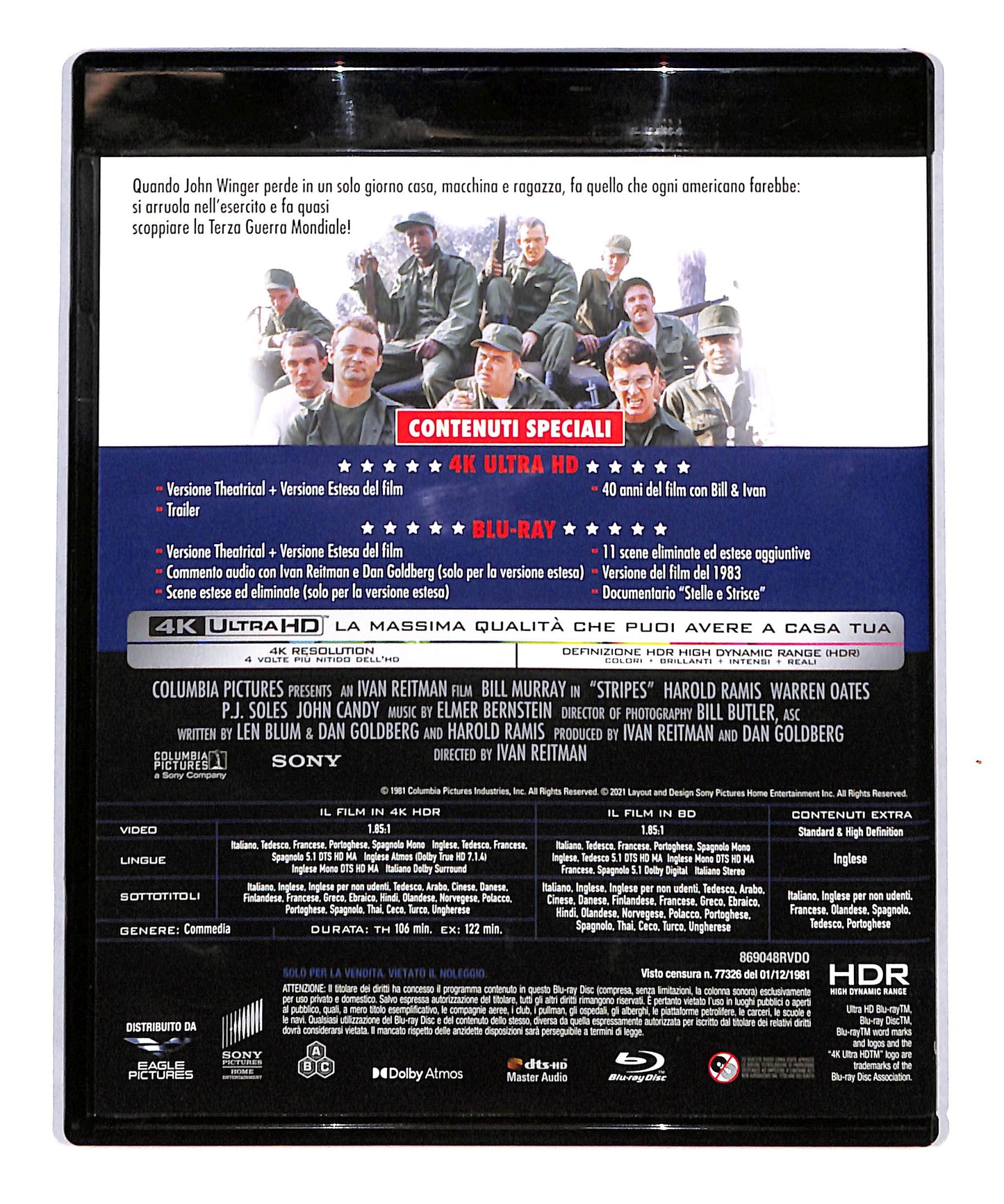 EBOND Stripes un plotone di svitati 4K ULTRA HD BLURAY DB773608