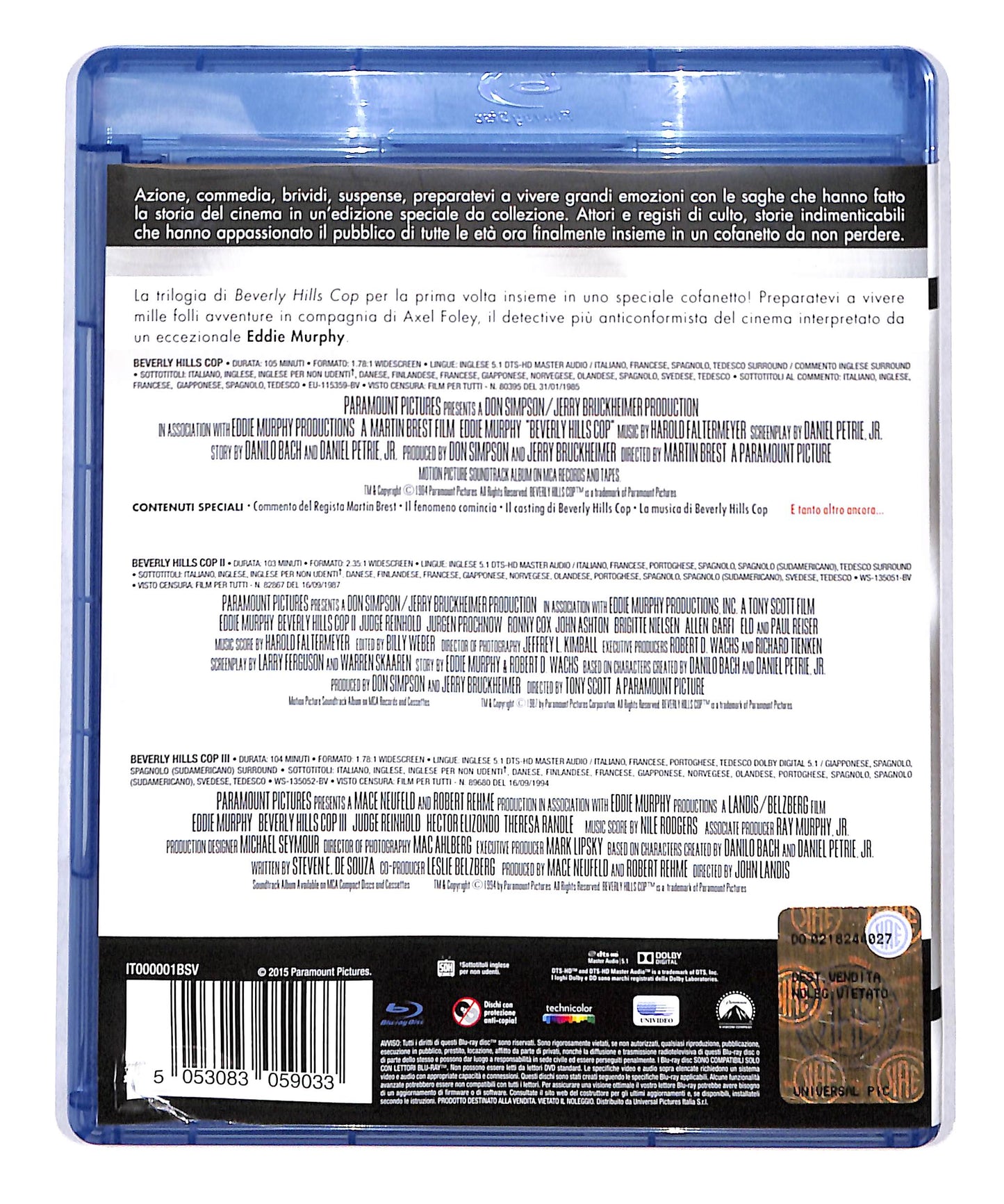 EBOND Beverly Hills Cop Collection ( 3 dischi) BLURAY DB773626