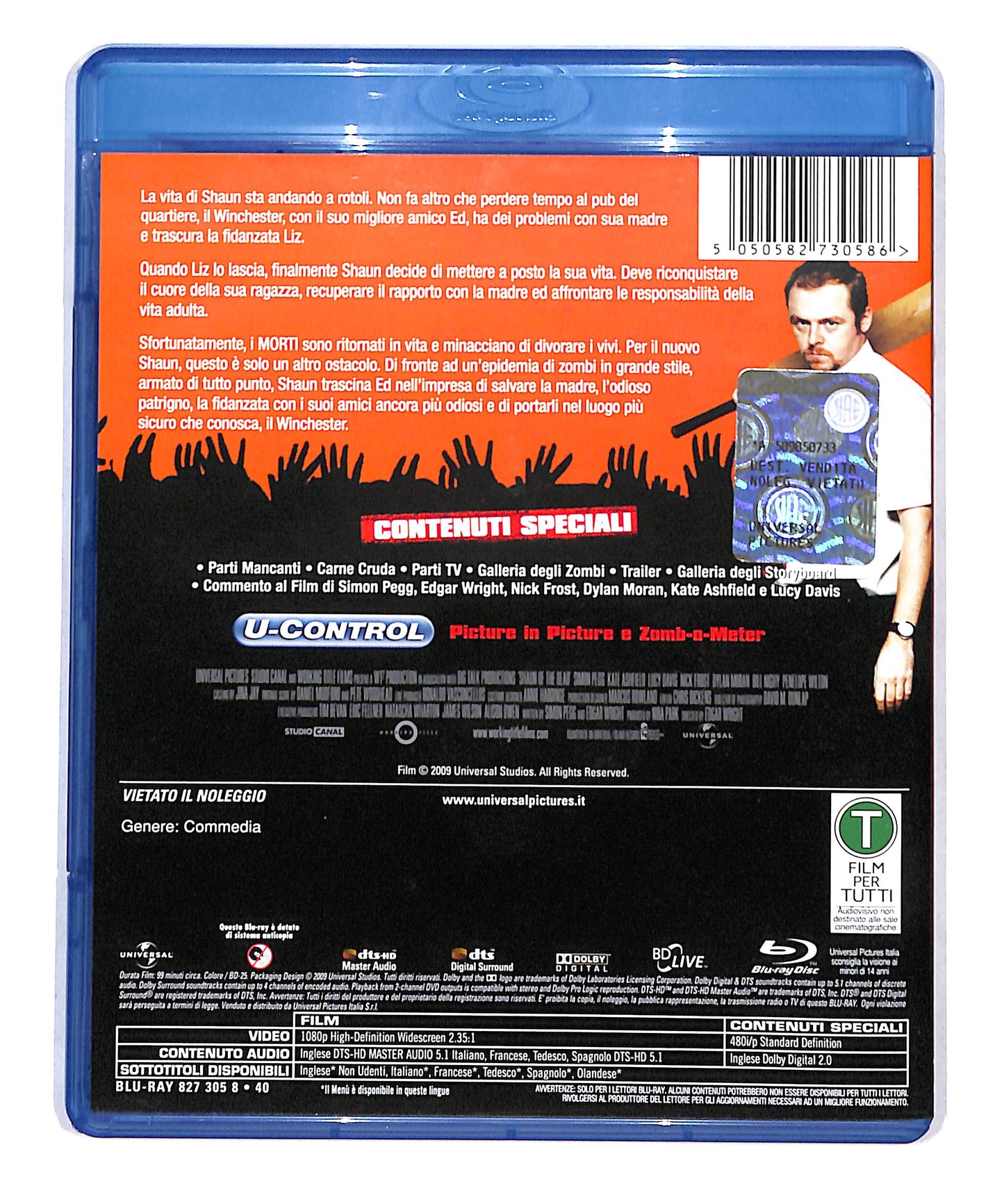 EBOND L'alba Dei Morti Dementi Di Edgar Wright BLURAY DB773639