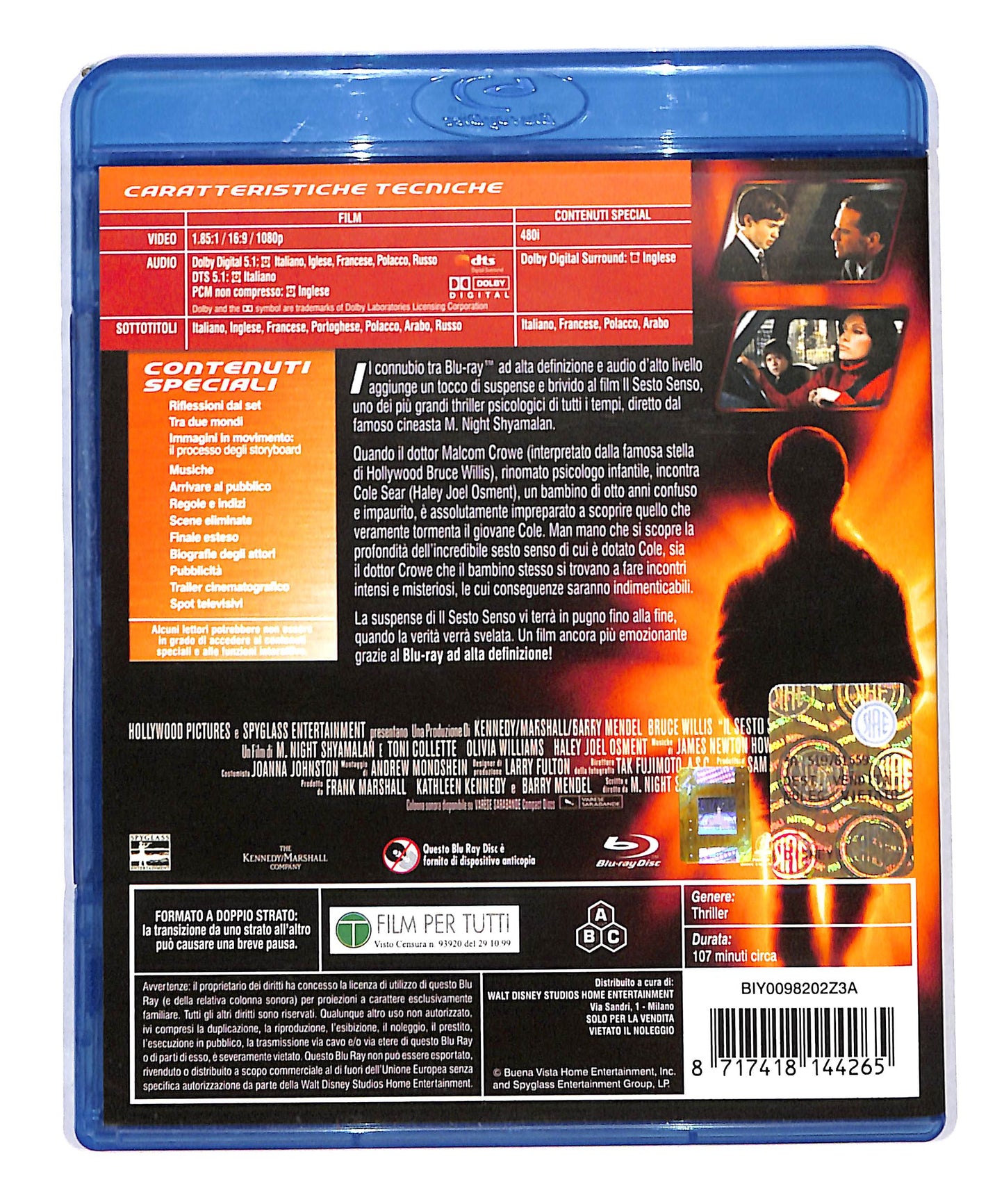 EBOND The Sixth Sense - Il Sesto Senso  BLURAY DB773642
