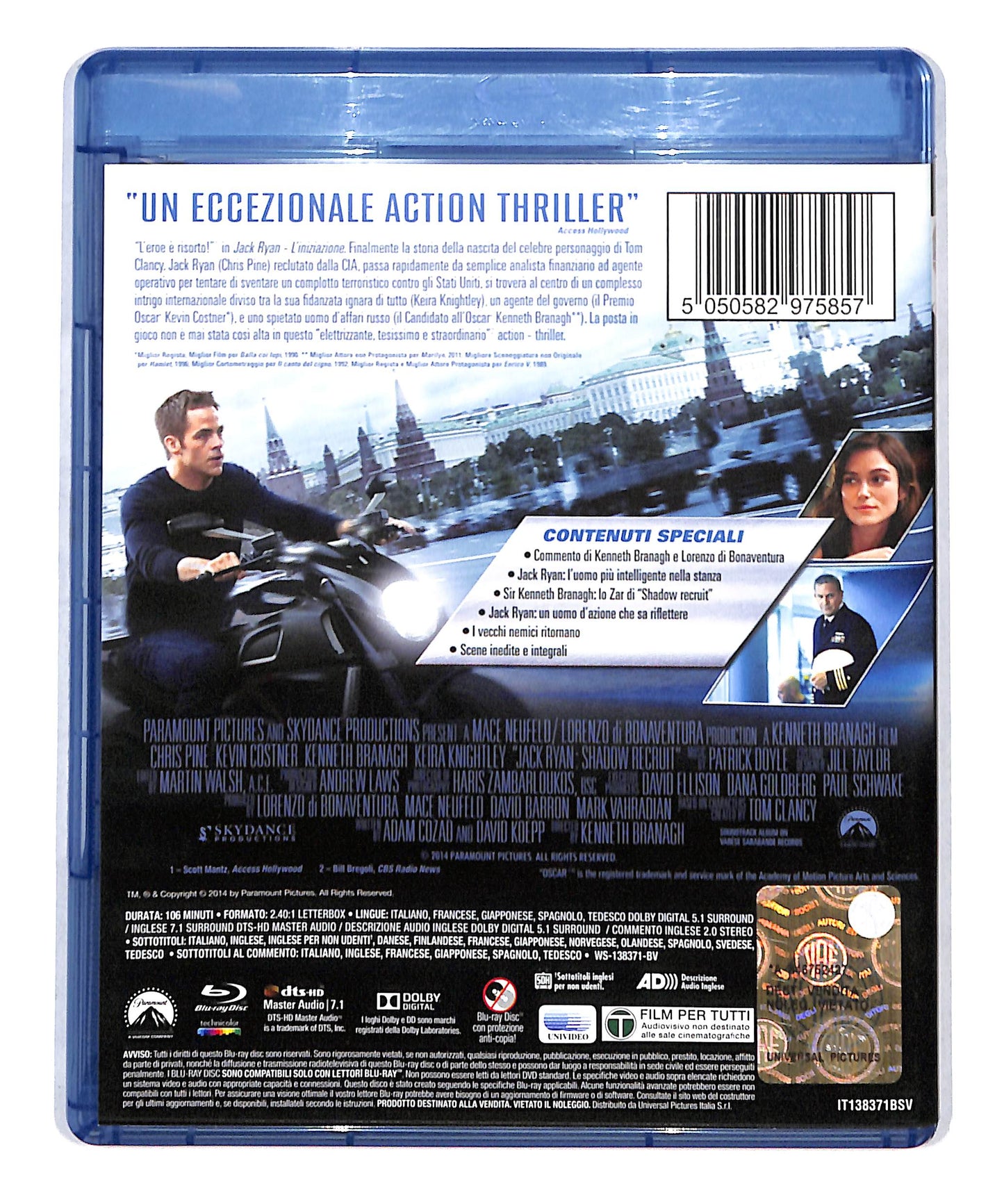 EBOND Jack Ryan - L'iniziazione BLURAY BLURAY DB773663