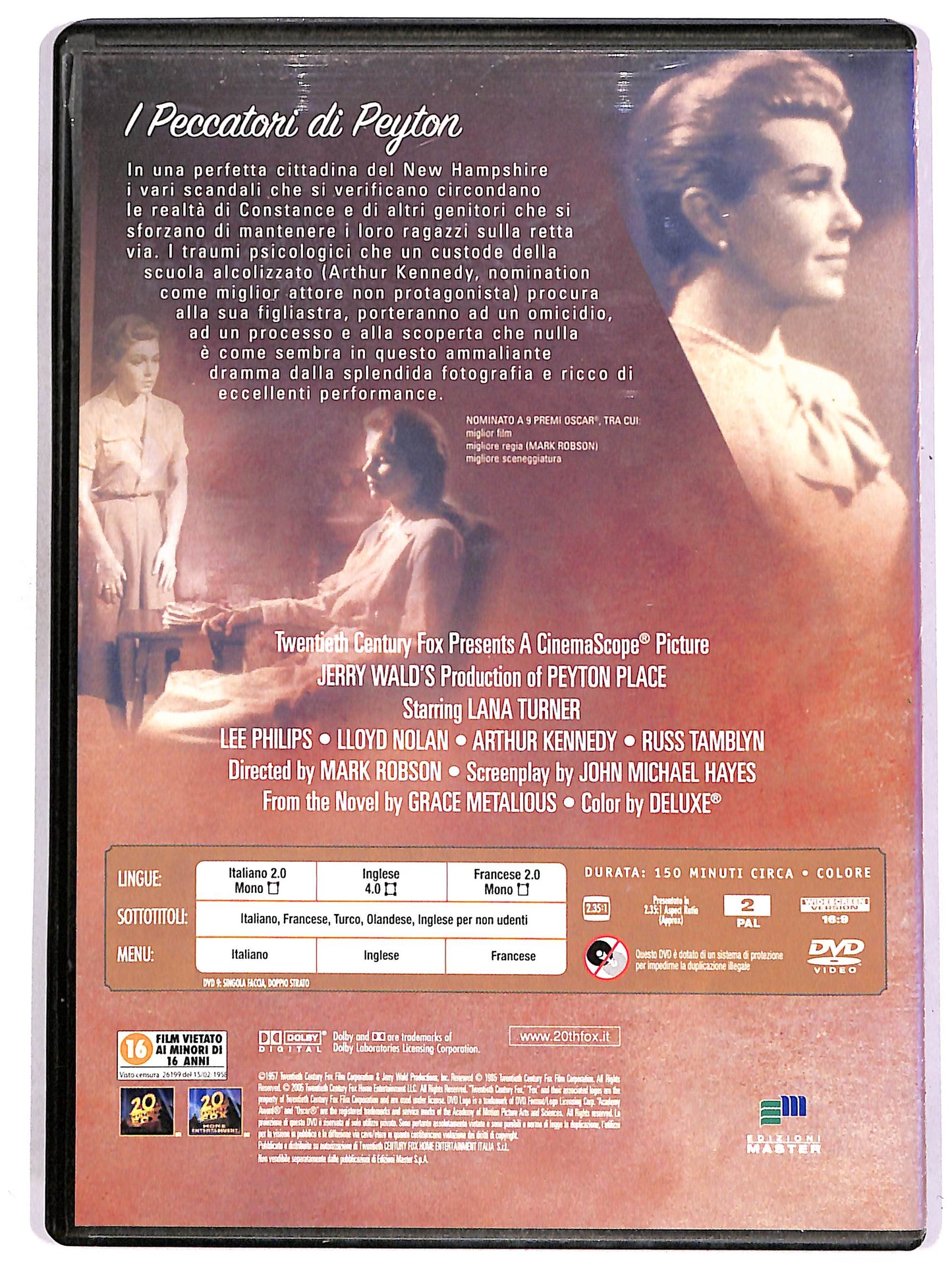 EBOND I peccatori di Peyton EDITORIALE DVD DB773802