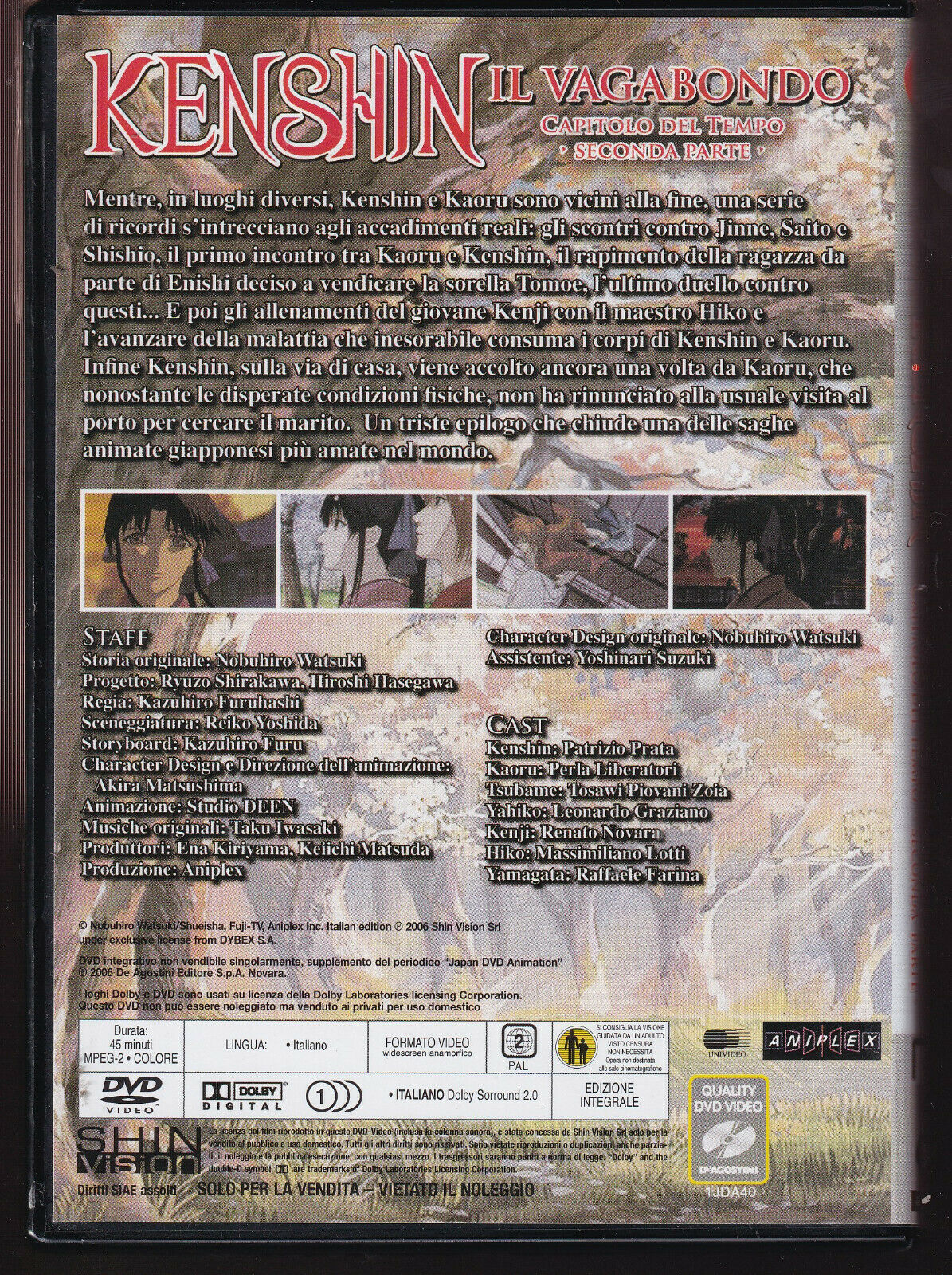 EBOND Kenshin Capitolo Del Tempo 2a Parte Editoriale Deagostini DVD DB773808
