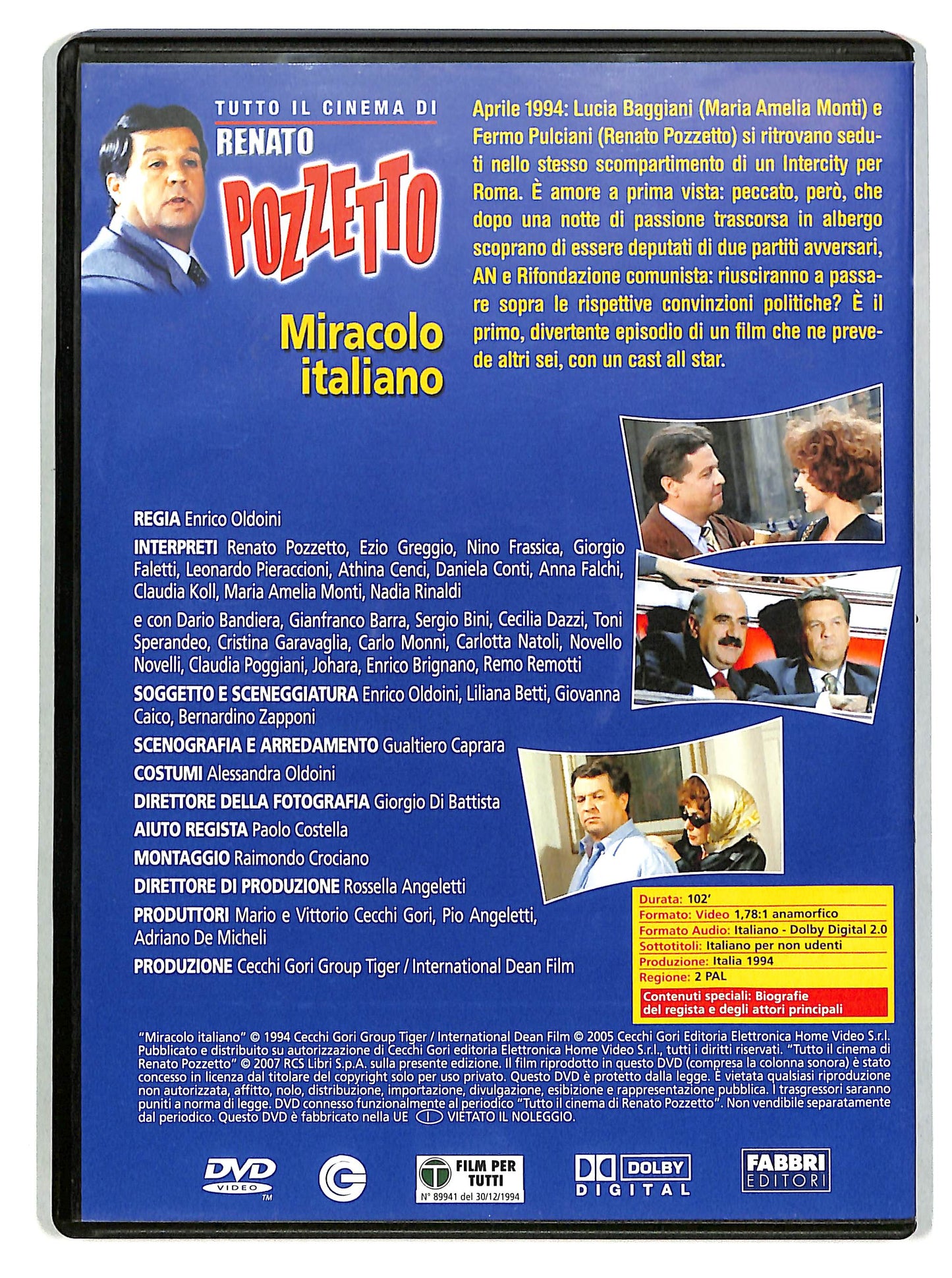EBOND Renato Pozzetto-Miracolo italiano DVD DB773820