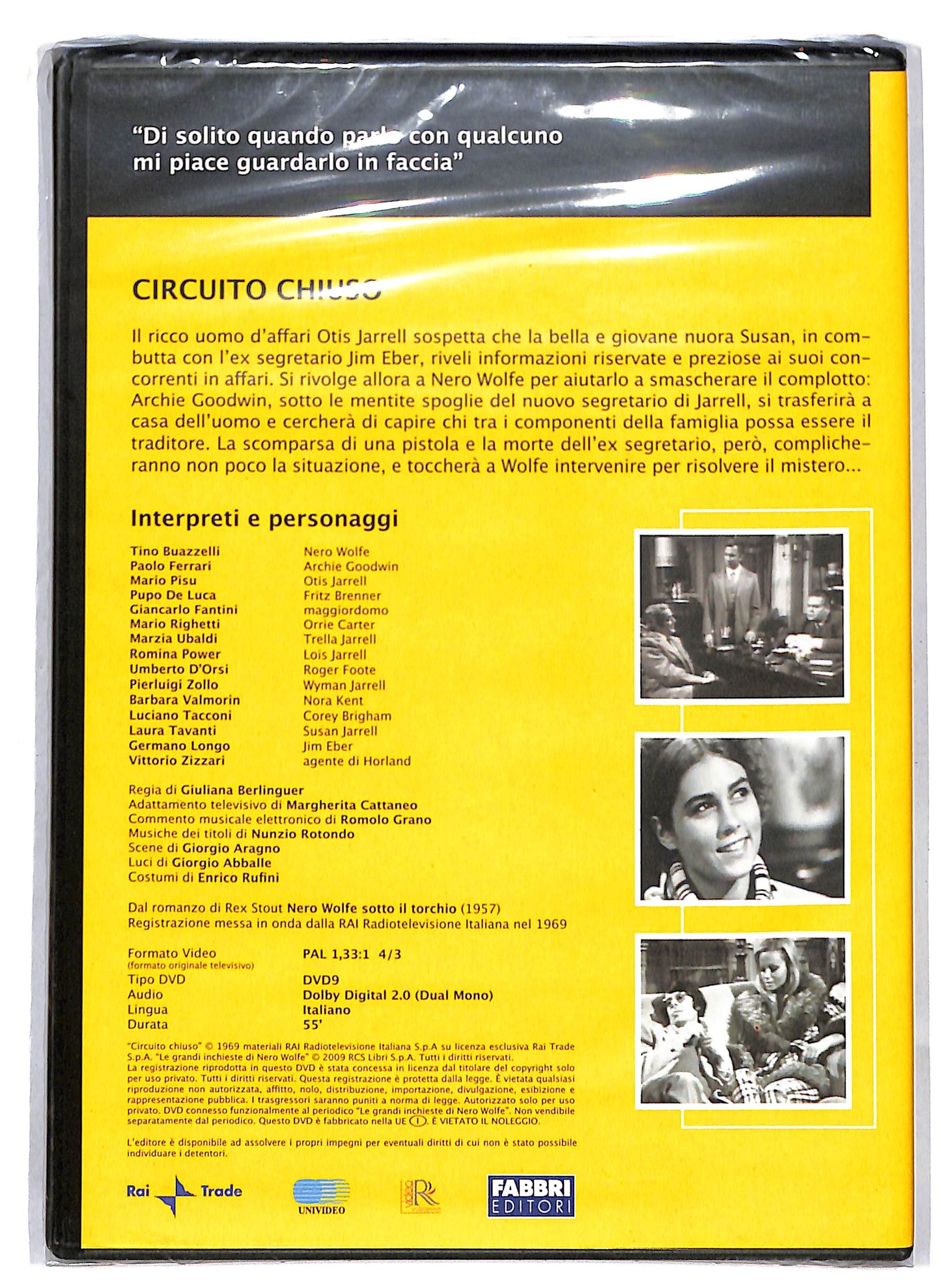 EBOND Nero wolfe - circuito chiuso EDITORIALE DVD DB773830