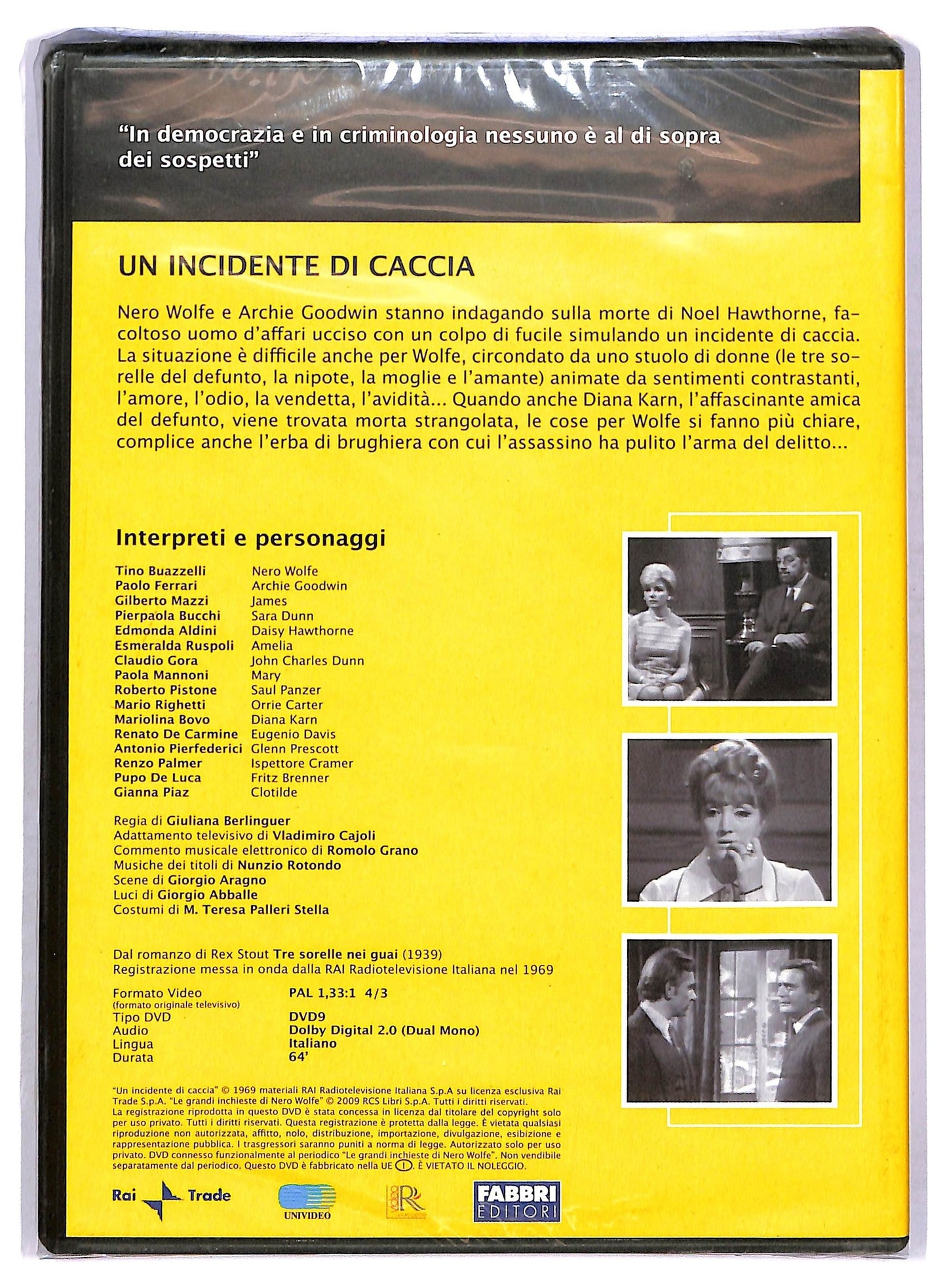 EBOND Nero wolfe - un incidente di caccia seconda puntata EDITORIALE DVD DB773835