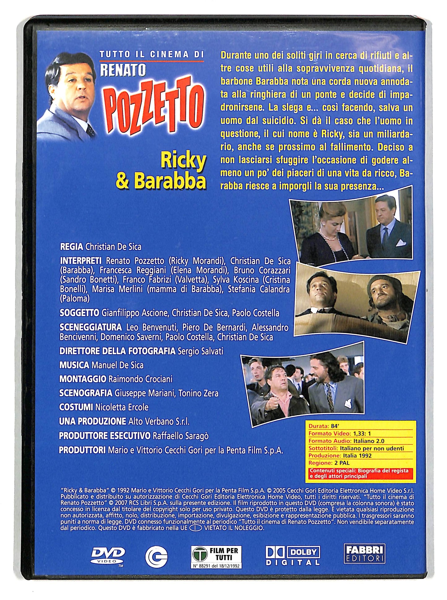 EBOND Renato Pozzetto-Ricky & Barabba EDITORIALE DVD DB773854