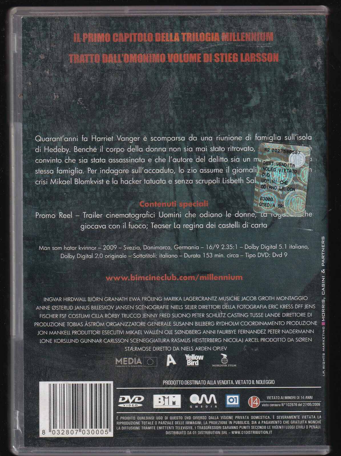 EBOND Uomini Che Odiano Le Donne DVD DB774124