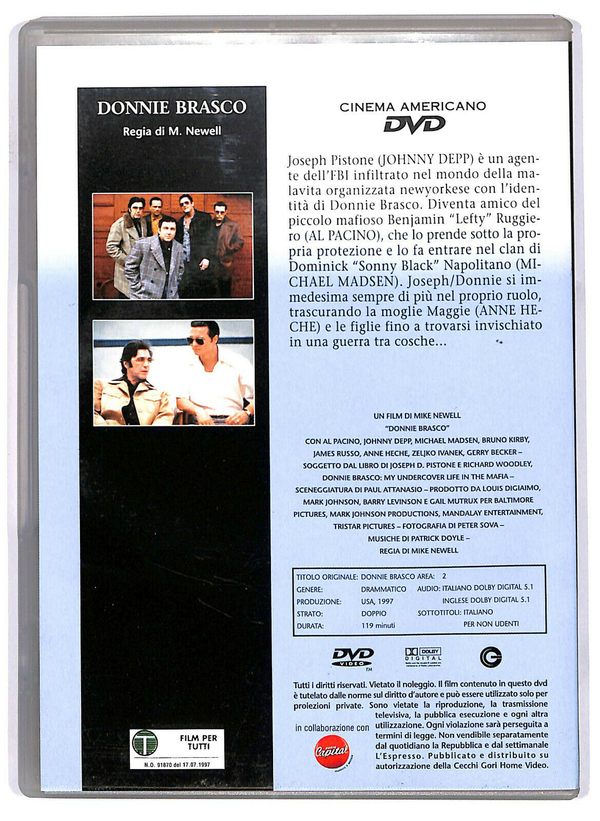 EBOND Donnie Brasco  Editoriale DVD DB774324