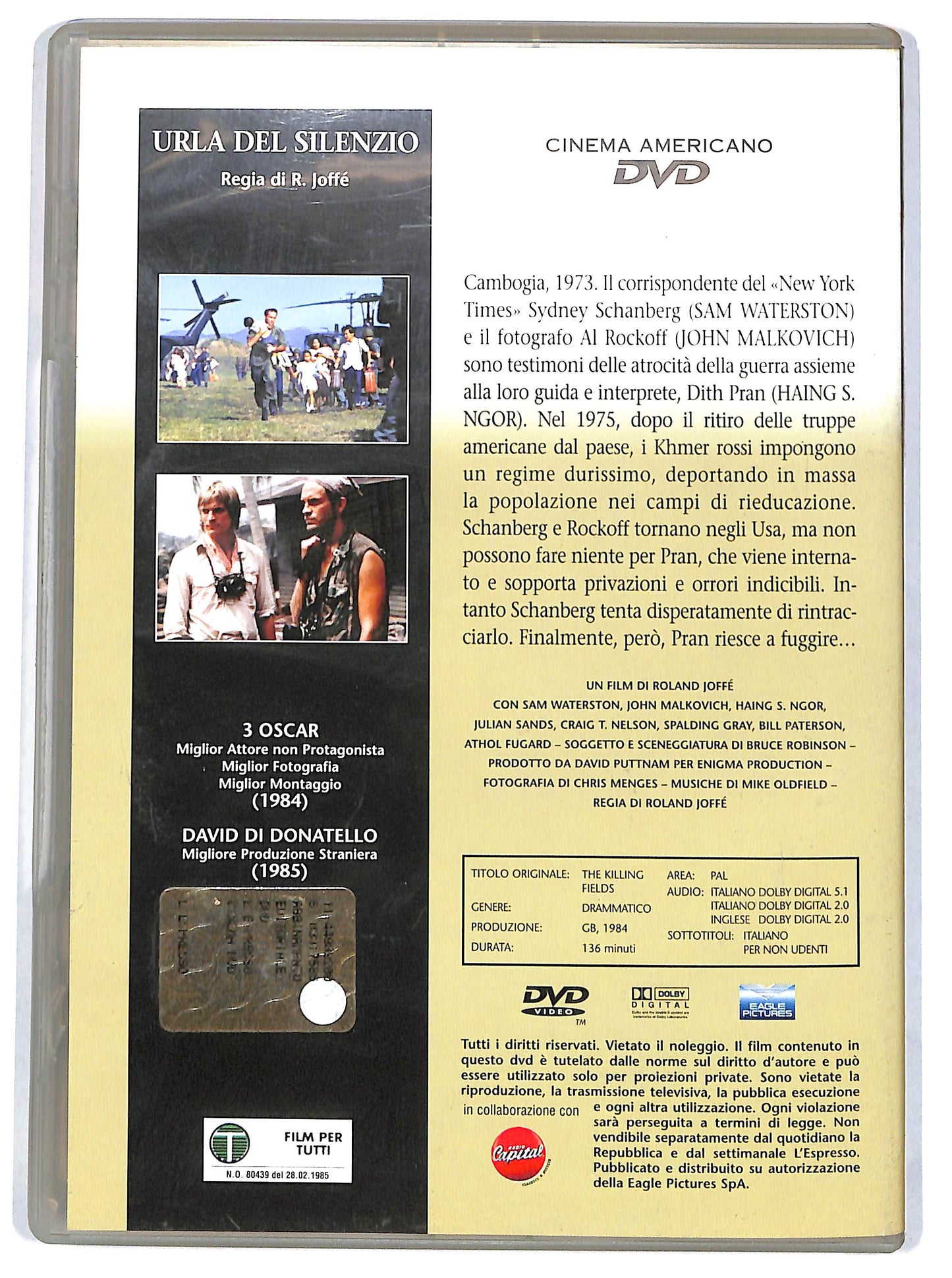 EBOND Urla del silenzio 23 EDITORIALE DVD DB774331
